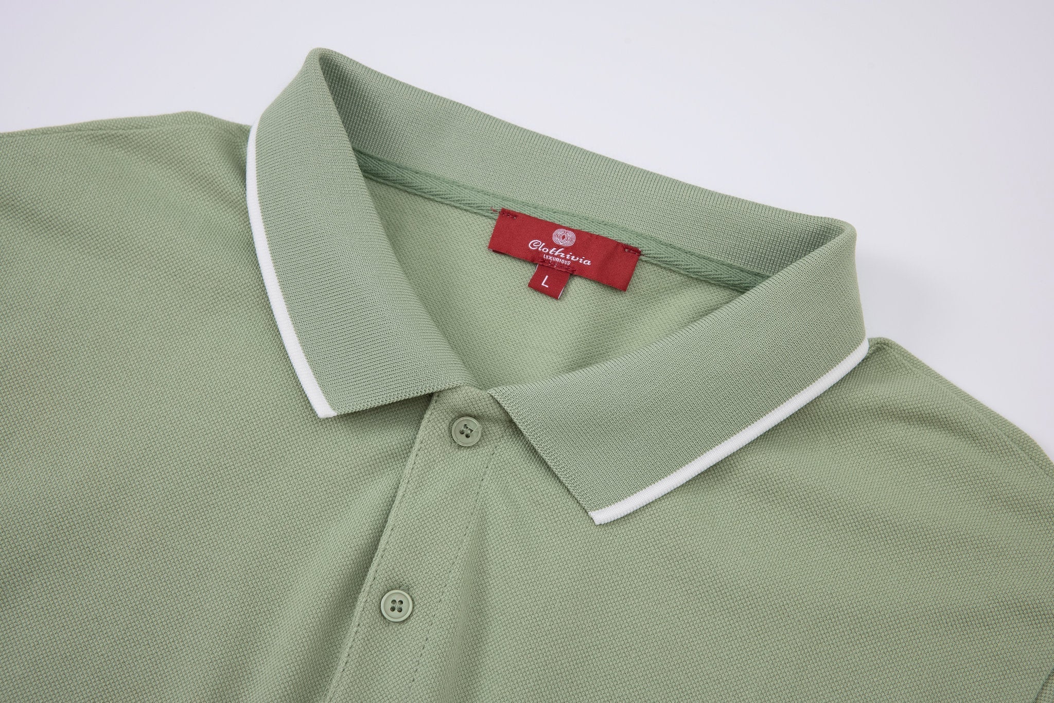 polo shirt -Mint-Green × Chino Short-Light-Grey — Combo Look