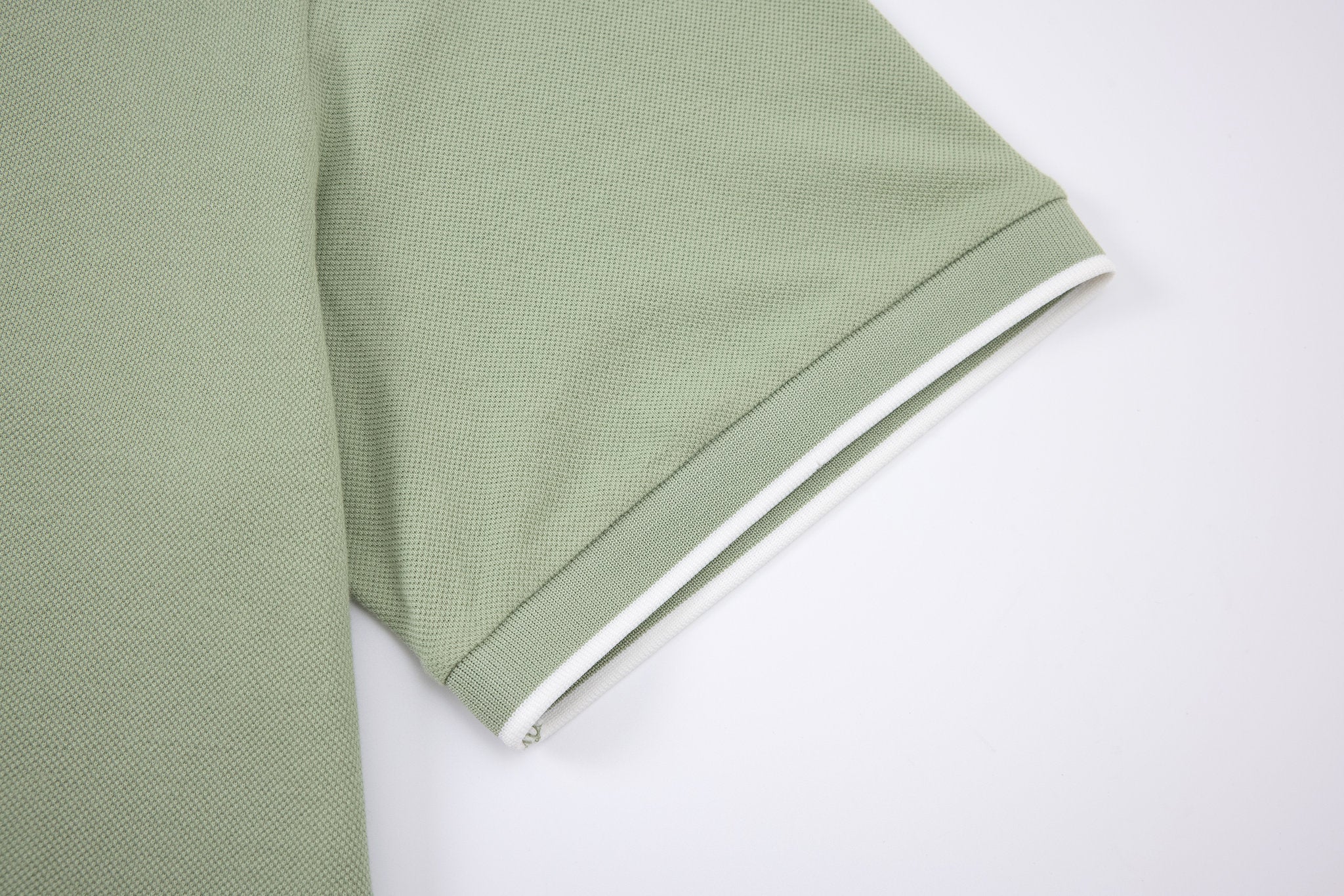 polo shirt -Mint-Green × Chino Short-Light-Grey — Combo Look