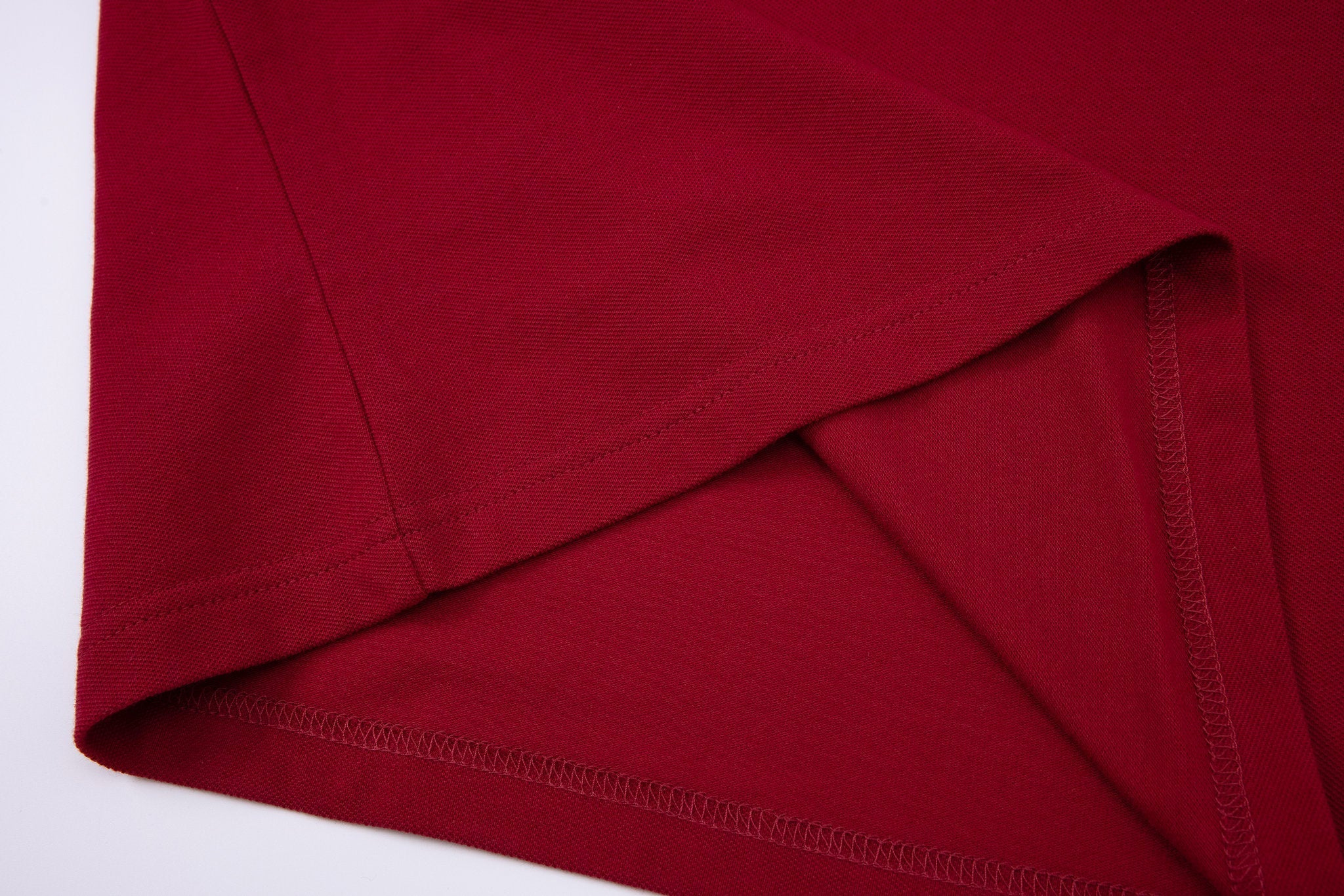 polo shirt -Burgundy × Chino Short-Light-Grey — Combo Look