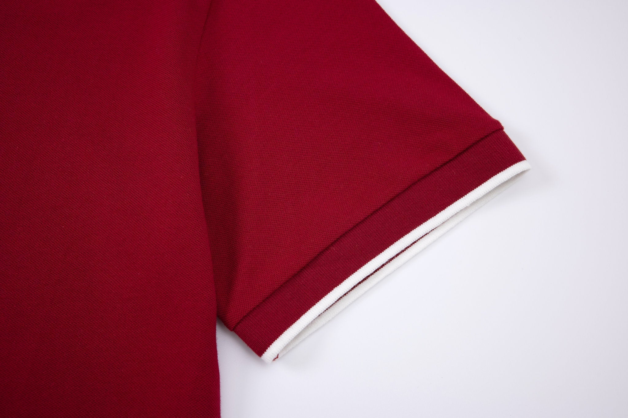 polo shirt -Burgundy × Chino Short-Light-Grey — Combo Look