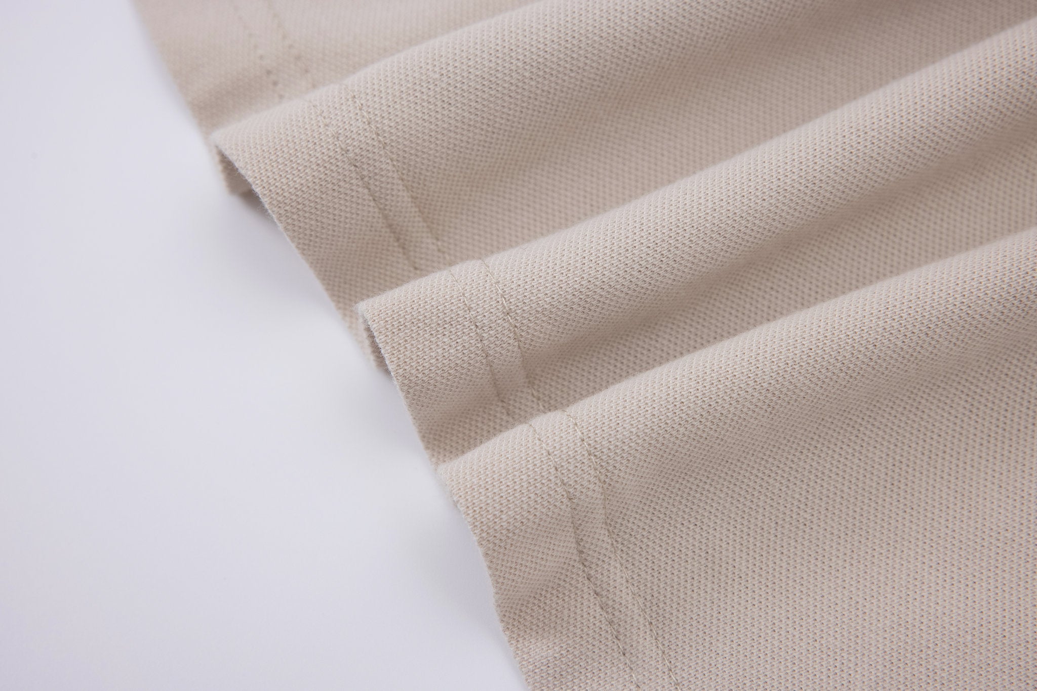 Tailored  trousers -Tan × polo shirt -Beige — Combo Look