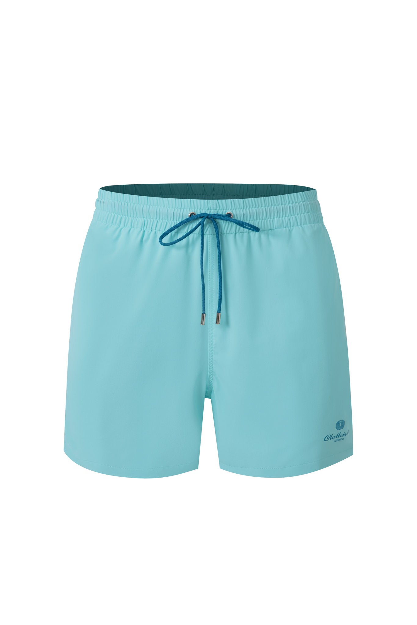 premium swimming shorts-Tiffany × Linen Long Sleeves-Pink — Combo Look