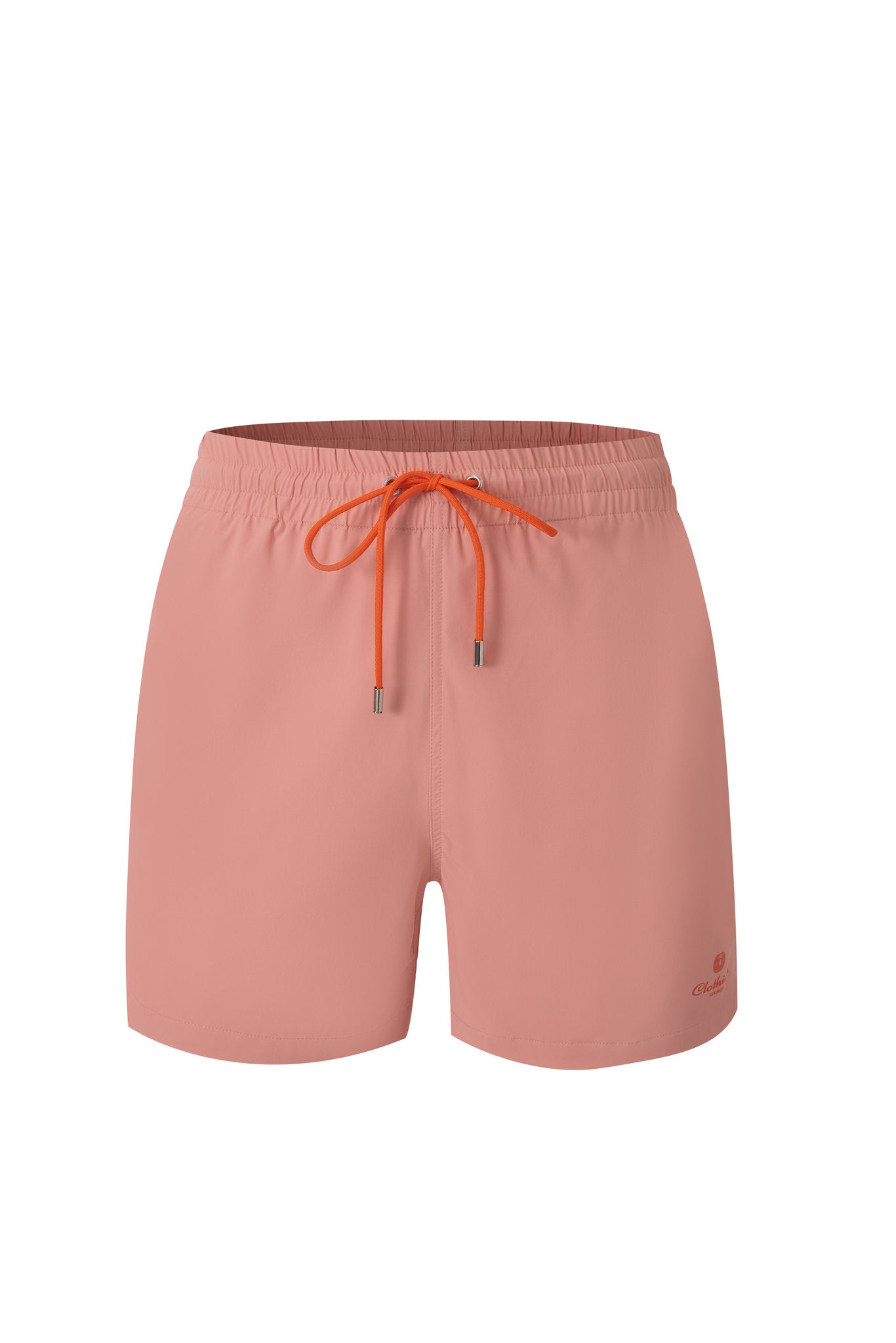 premium swimming shorts-Coral × Linen Long Sleeves-Pink — Combo Look