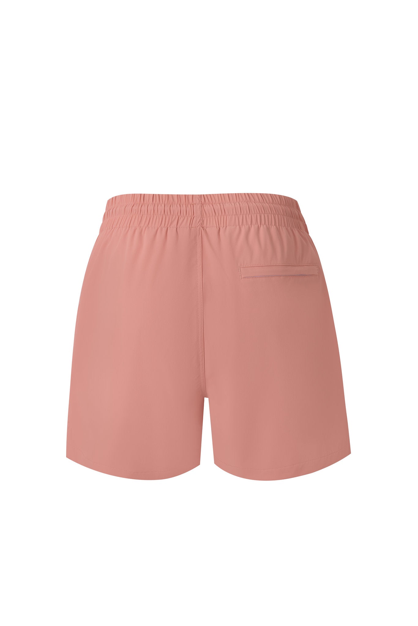 premium swimming shorts-Coral × Linen Long Sleeves-Pink — Combo Look