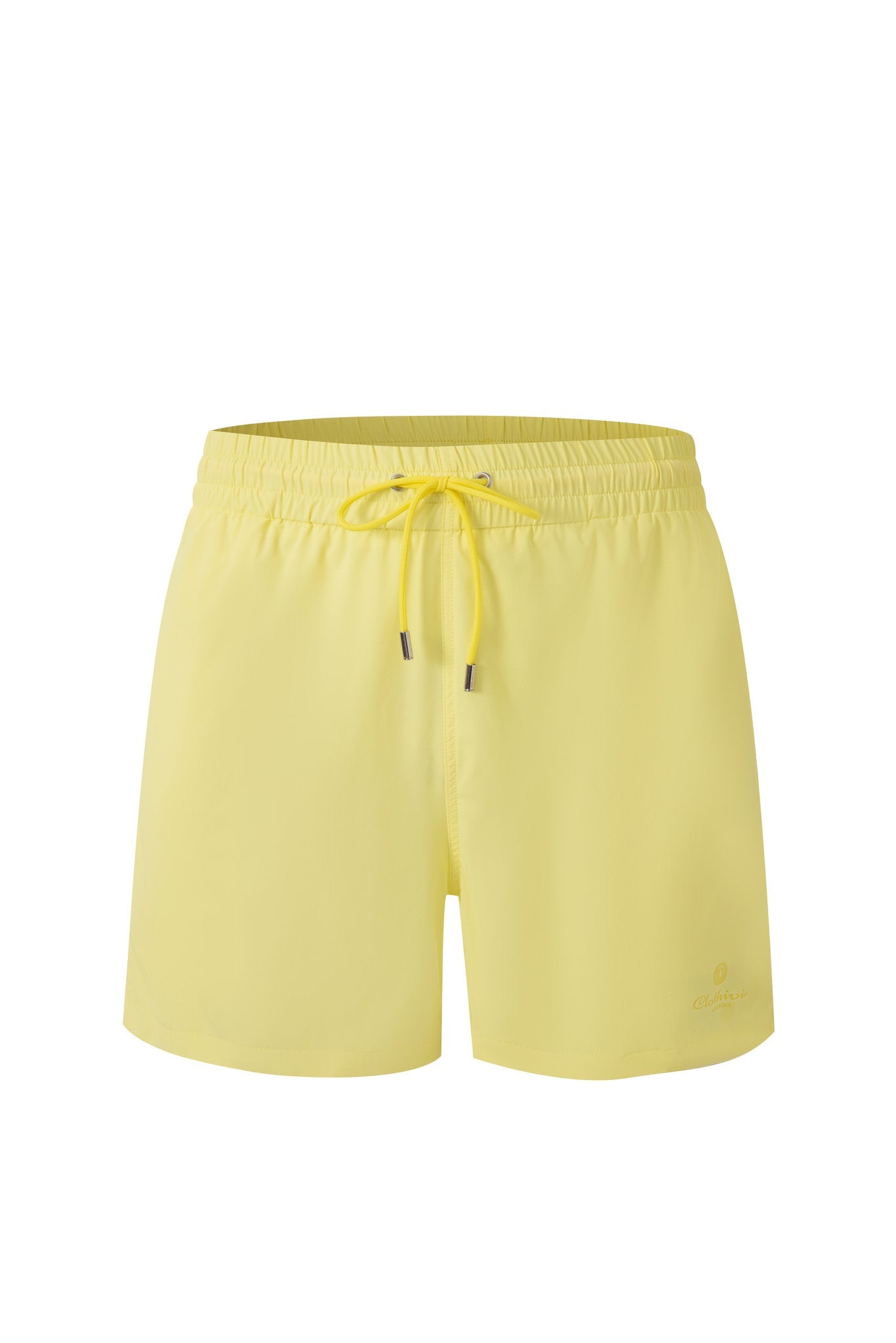 premium swimming shorts-Marigold × Linen Long Sleeves-Baby-Blue — Combo Look