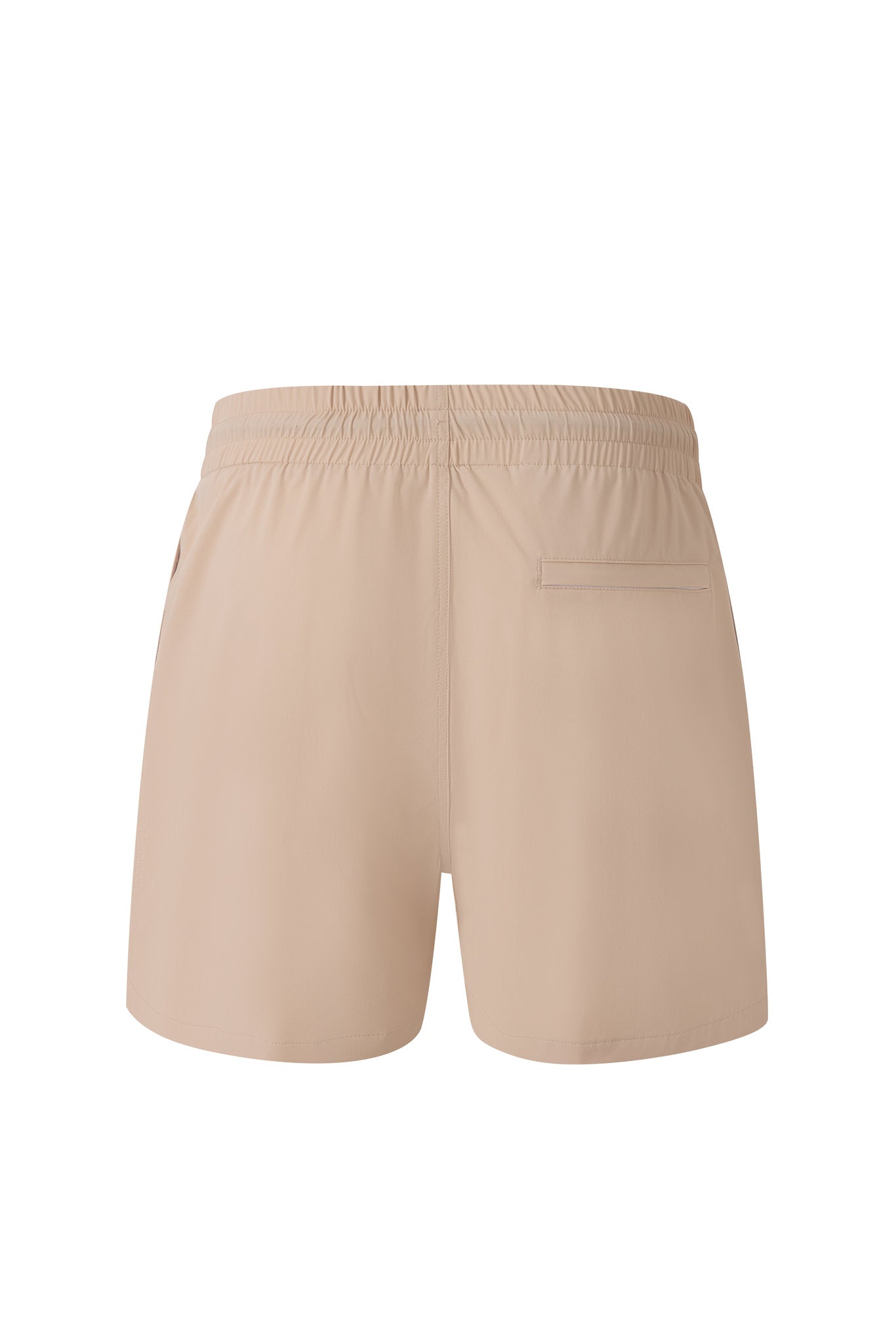 premium swimming shorts-Biege × Towel Polo-Pink — Combo Look
