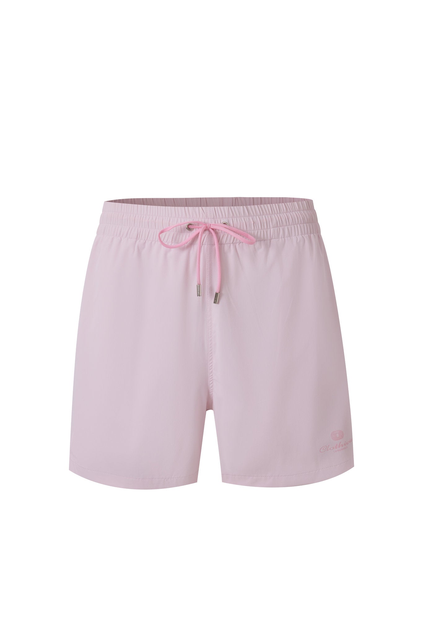 premium swimming shorts-Baby-Pink × Linen Long Sleeves-Baby-Blue — Combo Look