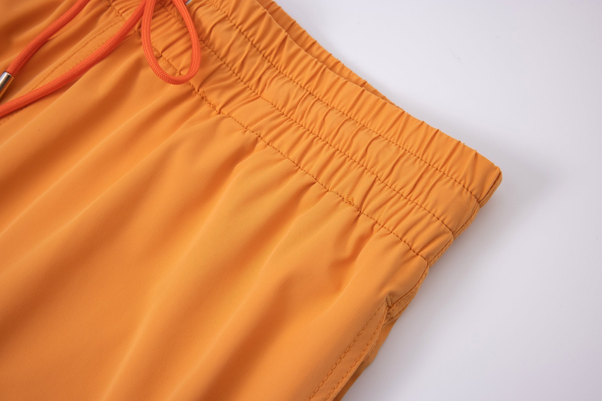 premium swimming shorts-Tuscan-Sun × Linen Long Sleeves-Baby-Blue — Combo Look
