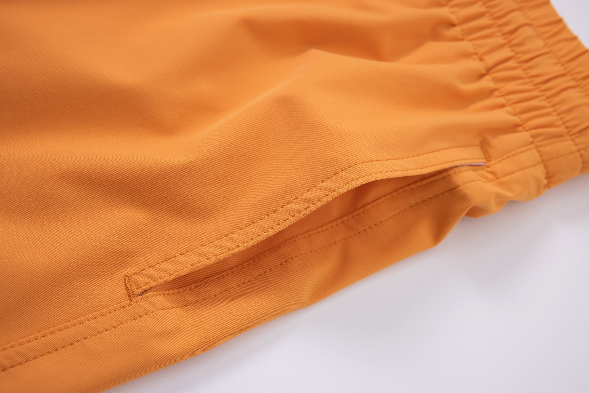 premium swimming shorts-Tuscan-Sun × Linen Long Sleeves-Baby-Blue — Combo Look