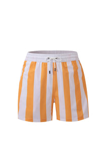 Swimming shorts-Stripe-Orange