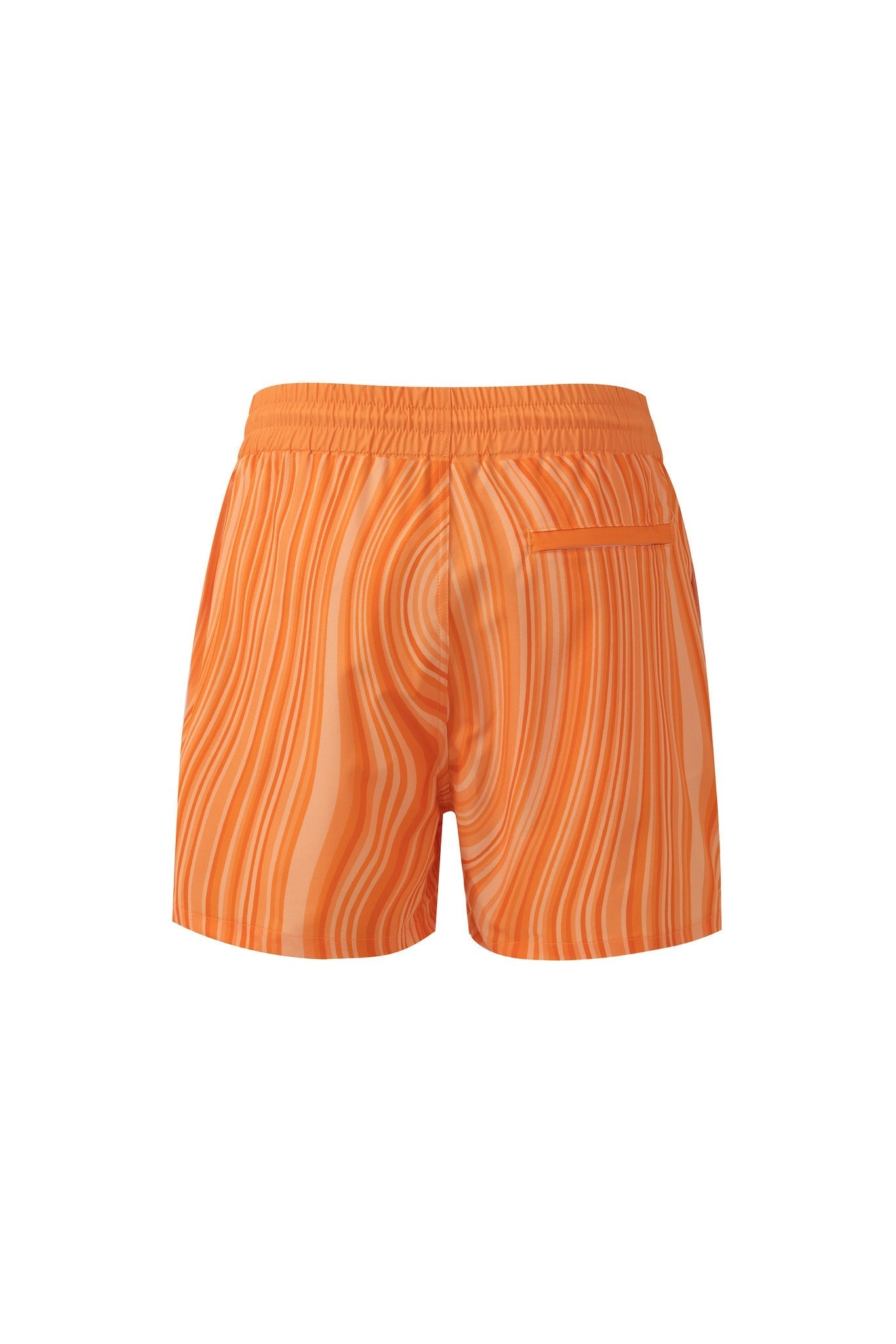 Swimming shorts-Ocean-Flow-Orange × Linen Short Sleeves-White — Combo Look
