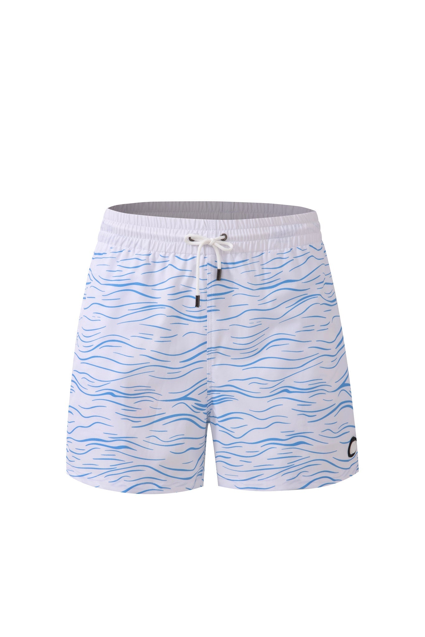 Swimming shorts-Waves-Babyblue
