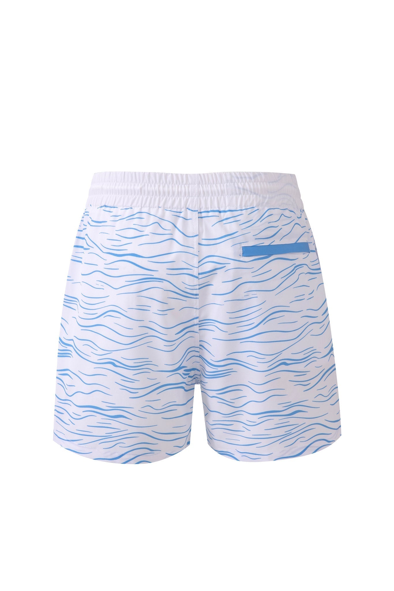 Swimming shorts-Waves-Babyblue × Towel Polo-Pink — Combo Look