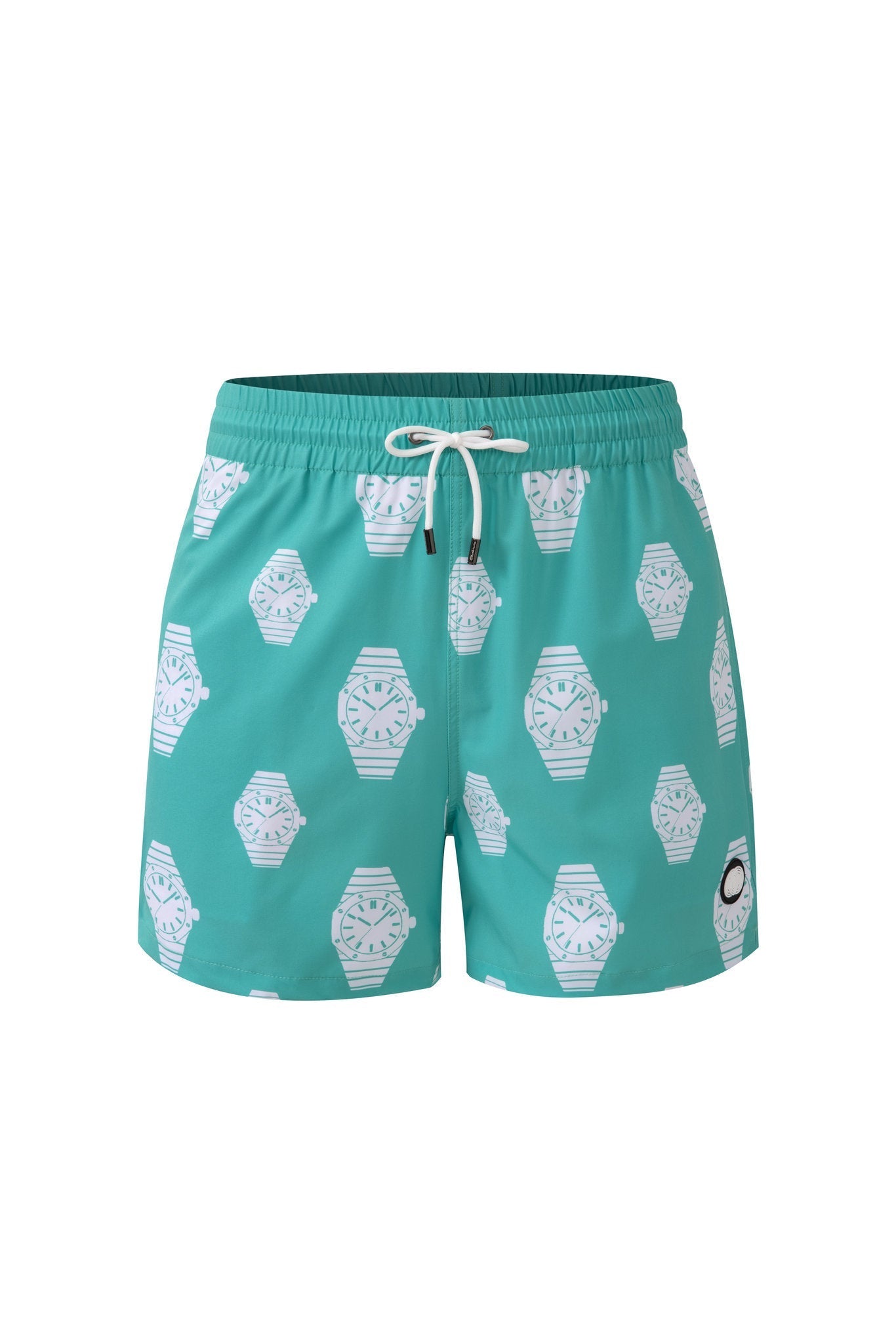 Swimming shorts-Shore-Line × Towel Hoodie-Baby-Blue — Combo Look
