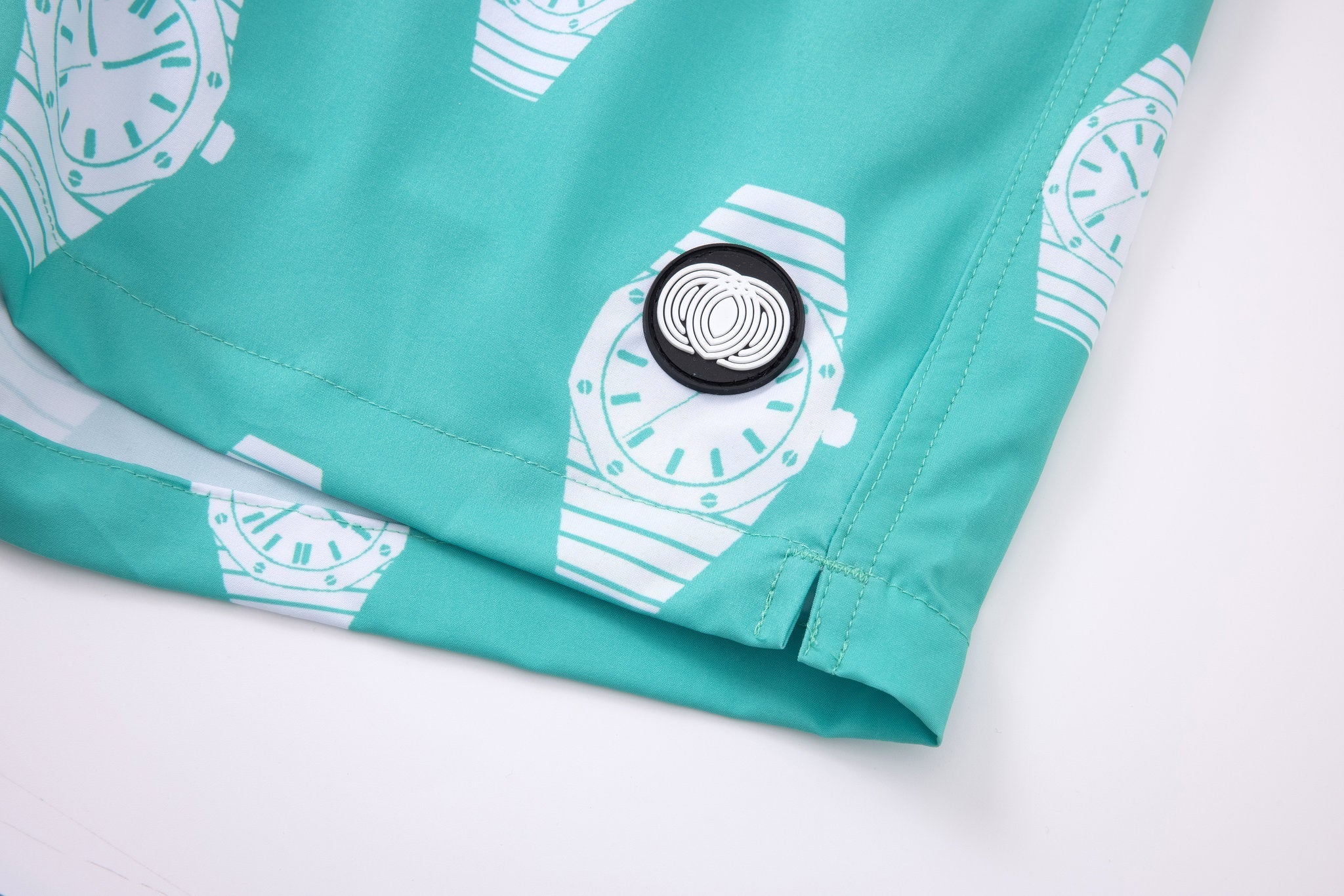 Swimming shorts-Shore-Line × Towel Hoodie-Baby-Blue — Combo Look