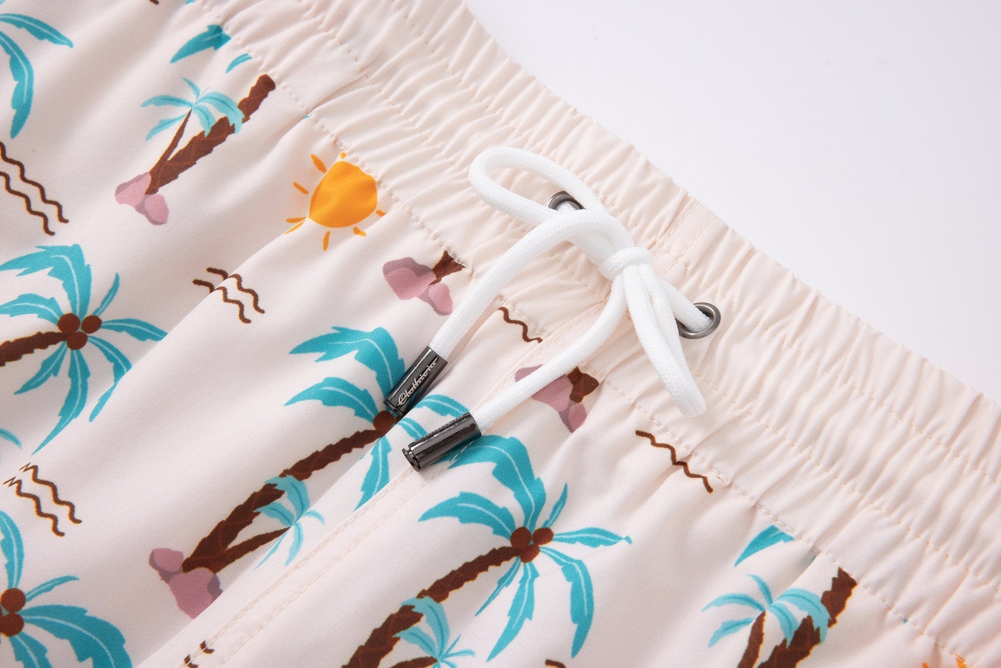 T-shirt-Surf-Club × Swimming shorts-Summer-Palms — Combo Look