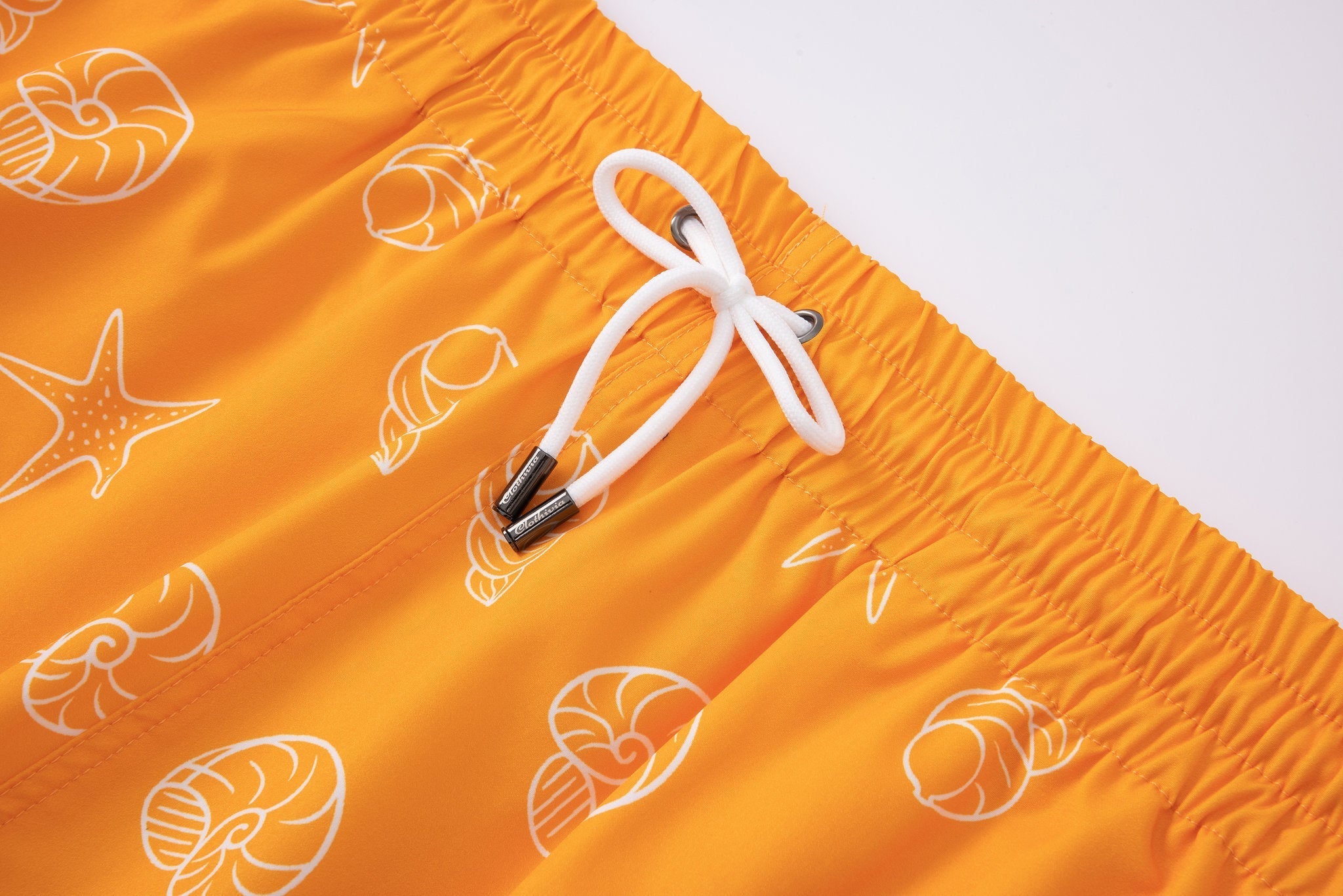 Swimming shorts-Shell-Vibes × Towel Polo-White — Combo Look