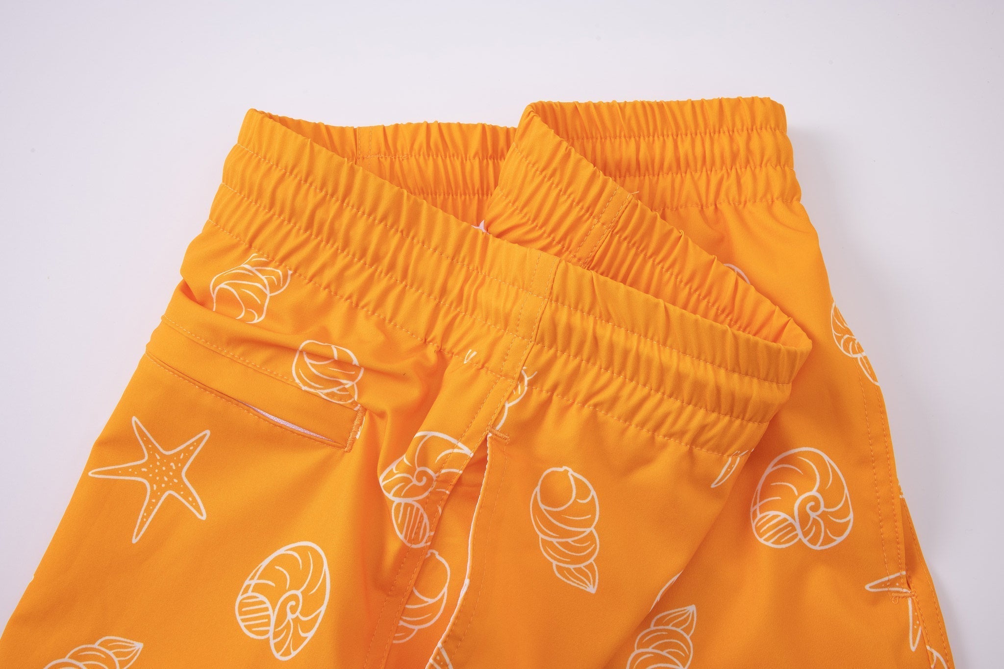 Swimming shorts-Shell-Vibes × Towel Polo-White — Combo Look