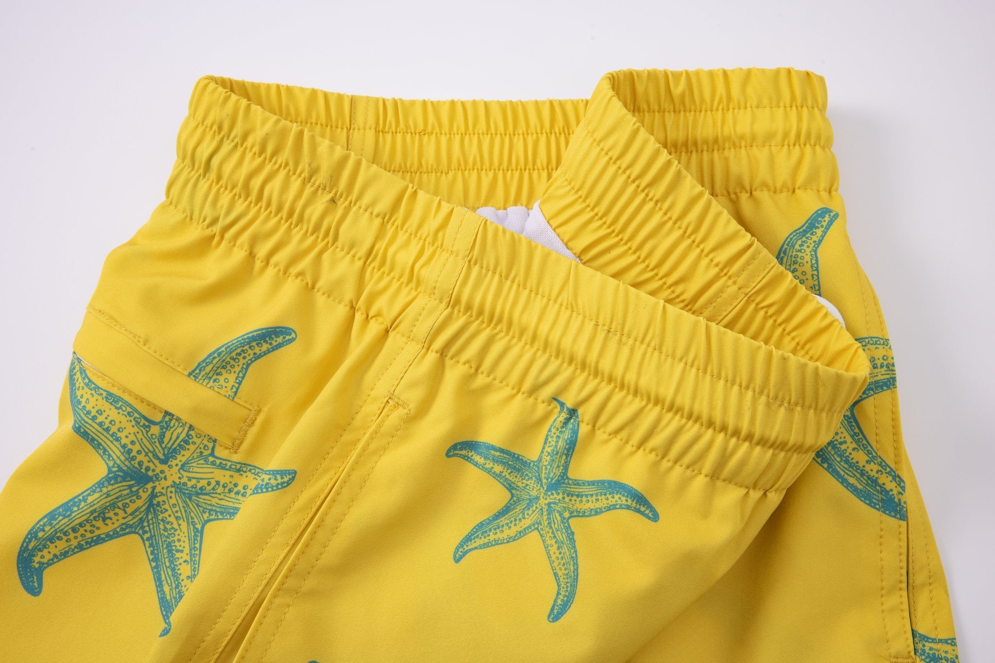 Swimming shorts-Sunny-Star × Towel Polo-White — Combo Look