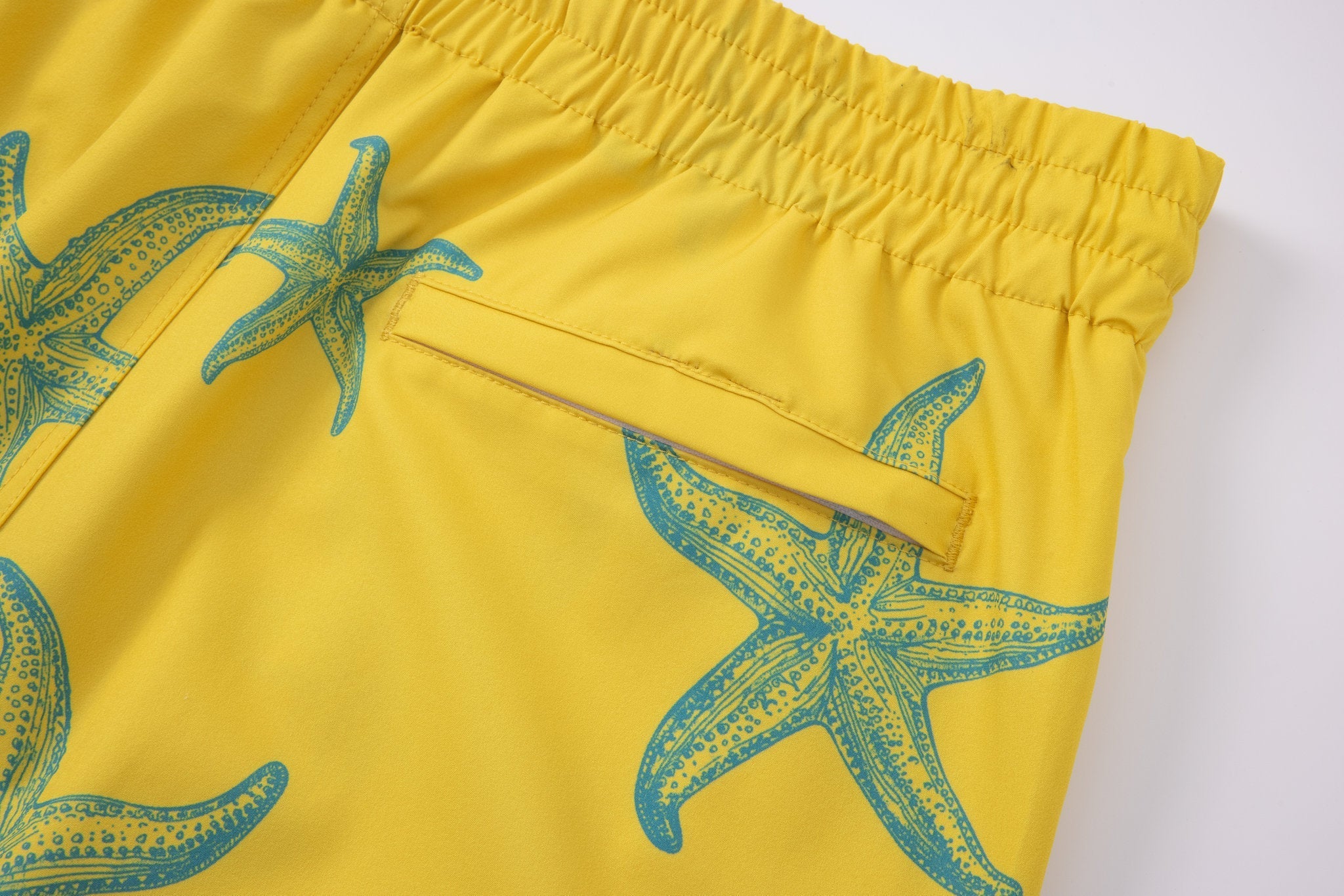 Swimming shorts-Sunny-Star × Towel Polo-White — Combo Look