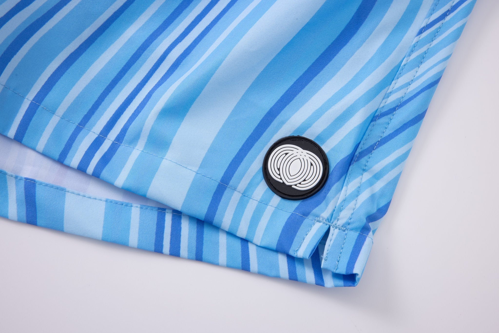 Swimming shorts-Ocean-Flow-Babyblue × Towel Hoodie-Beige — Combo Look