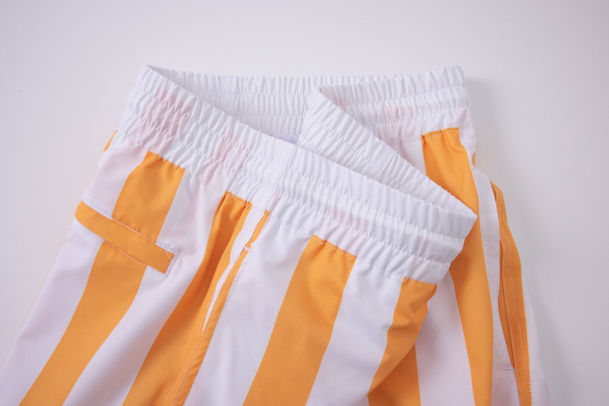 Swimming shorts-Stripe-Orange