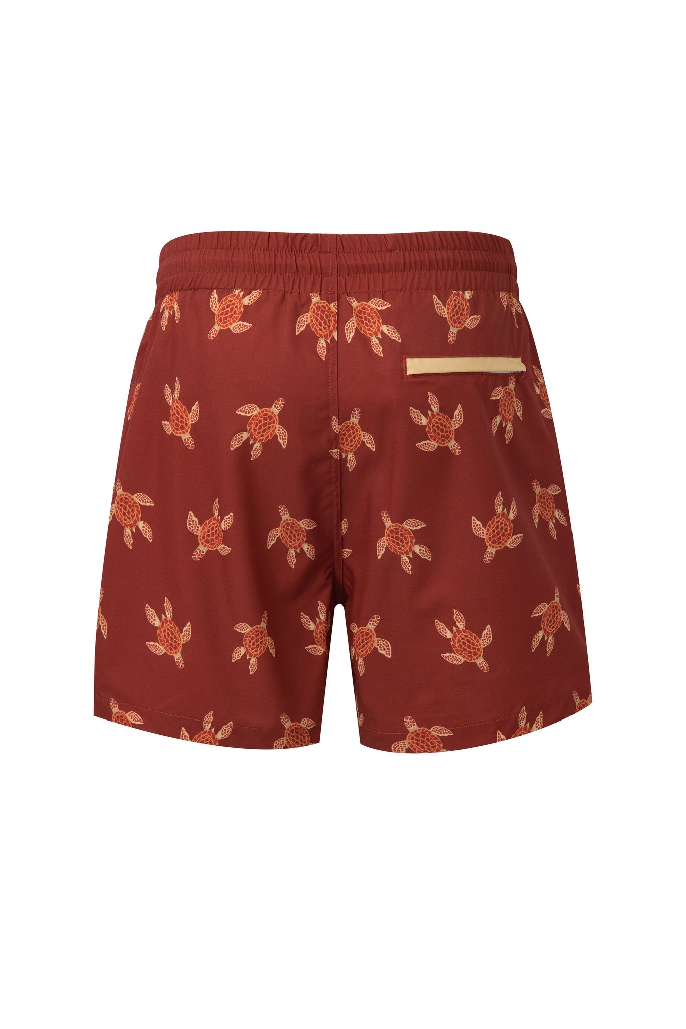 Swimming shorts-Turtle-Tide-Marron × Towel Polo-White — Combo Look
