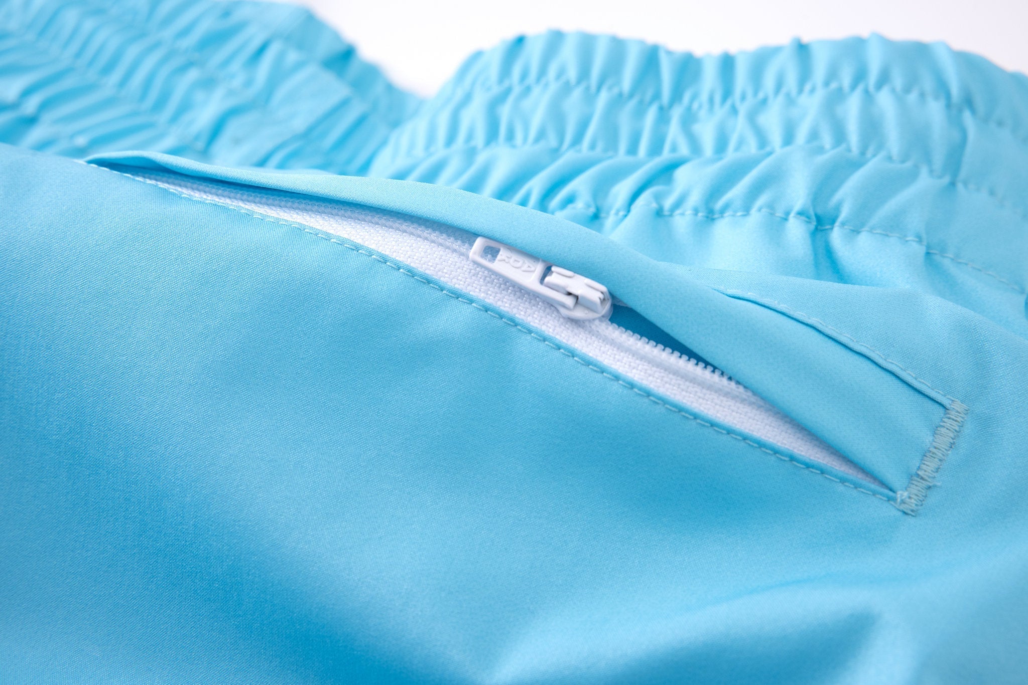 Swimming shorts Doha × Towel Hoodie-Baby-Blue — Combo Look