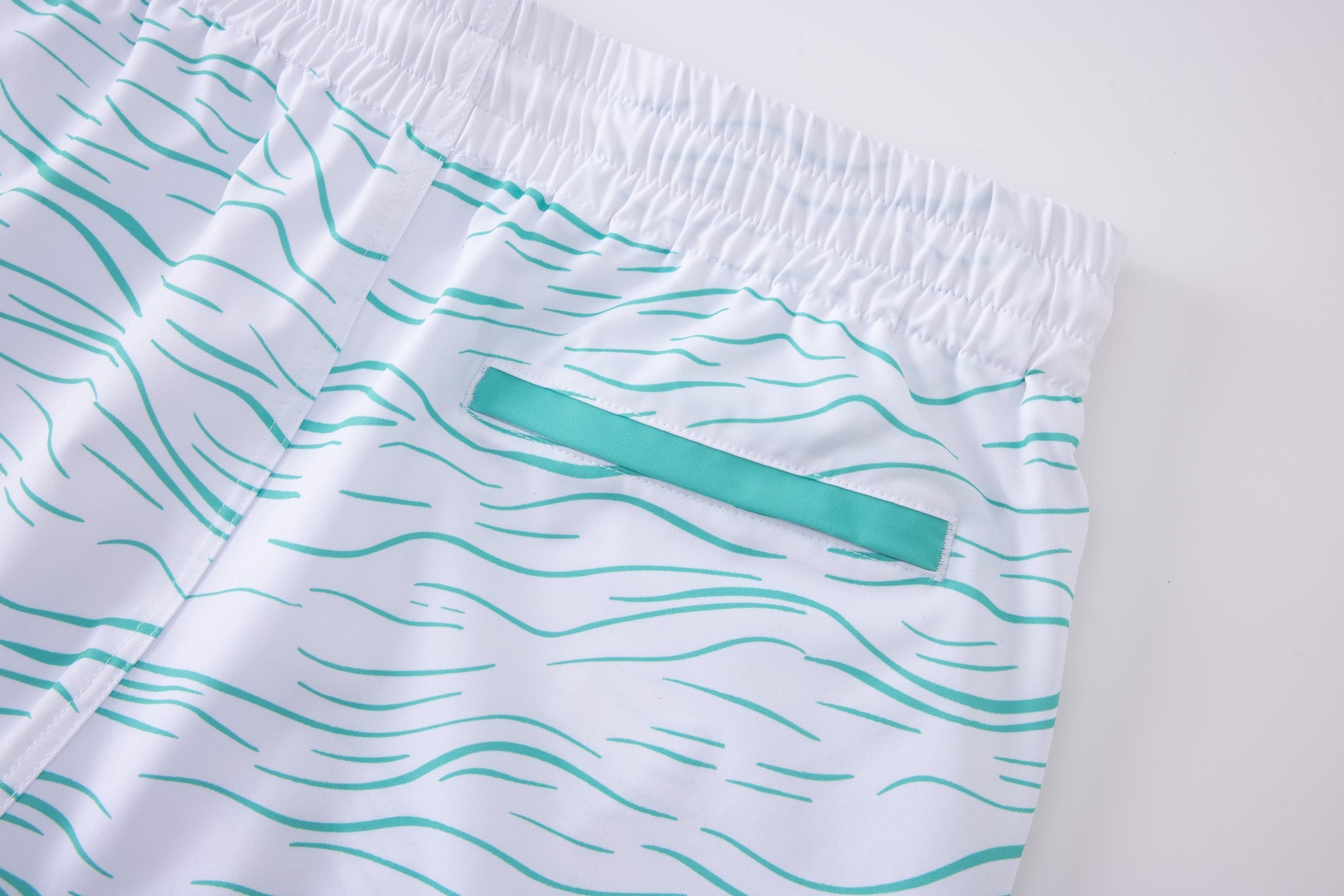 Swimming shorts-Waves-Green