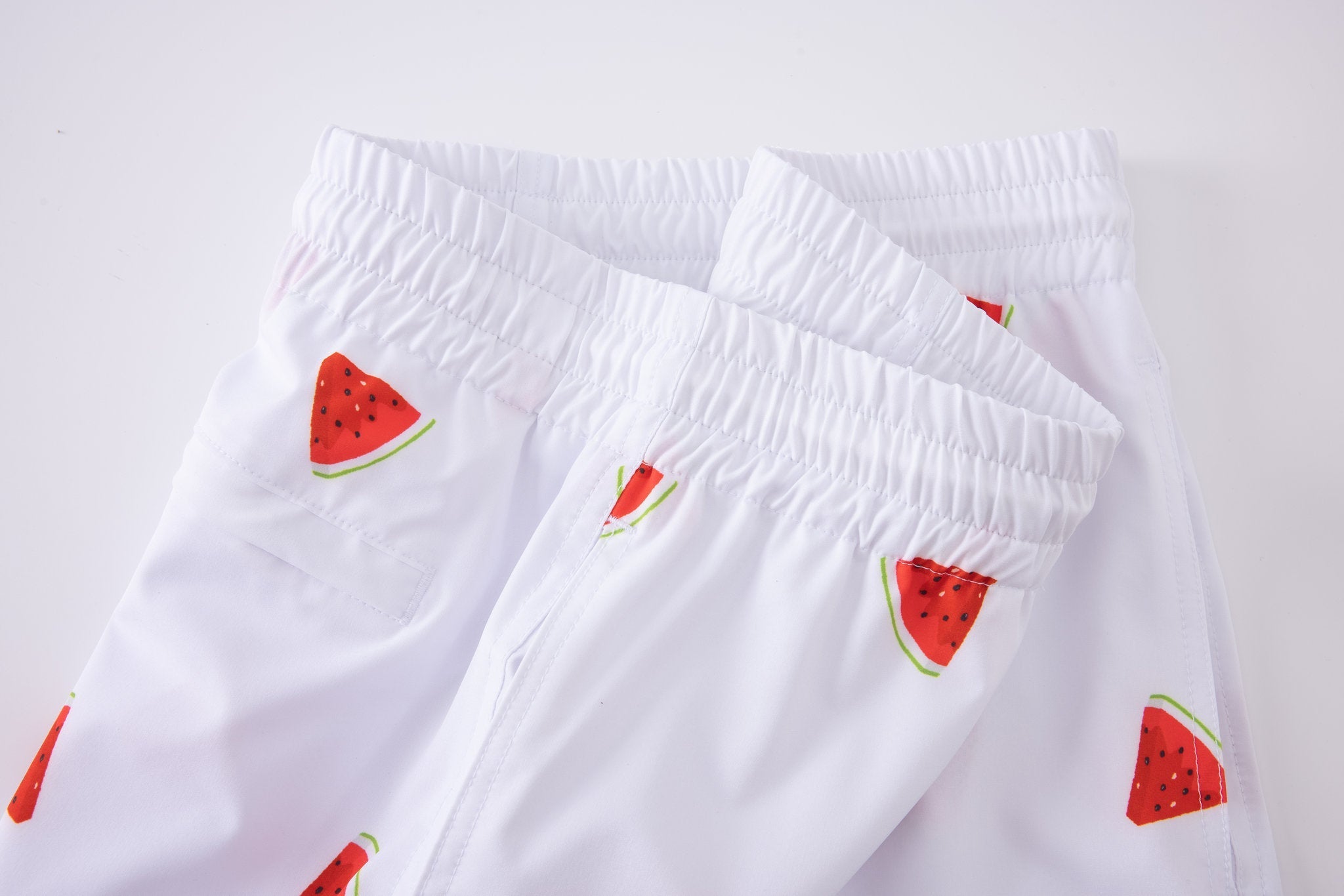 Swimming shorts-Chill-Melon × Towel Polo-White — Combo Look
