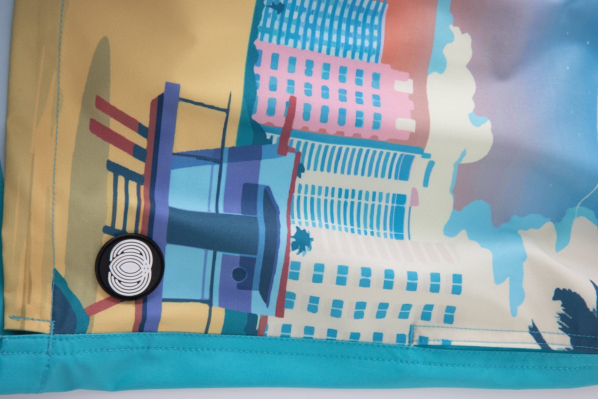 Swimming shorts Miami × T-shirt-Wave-Rider — Combo Look