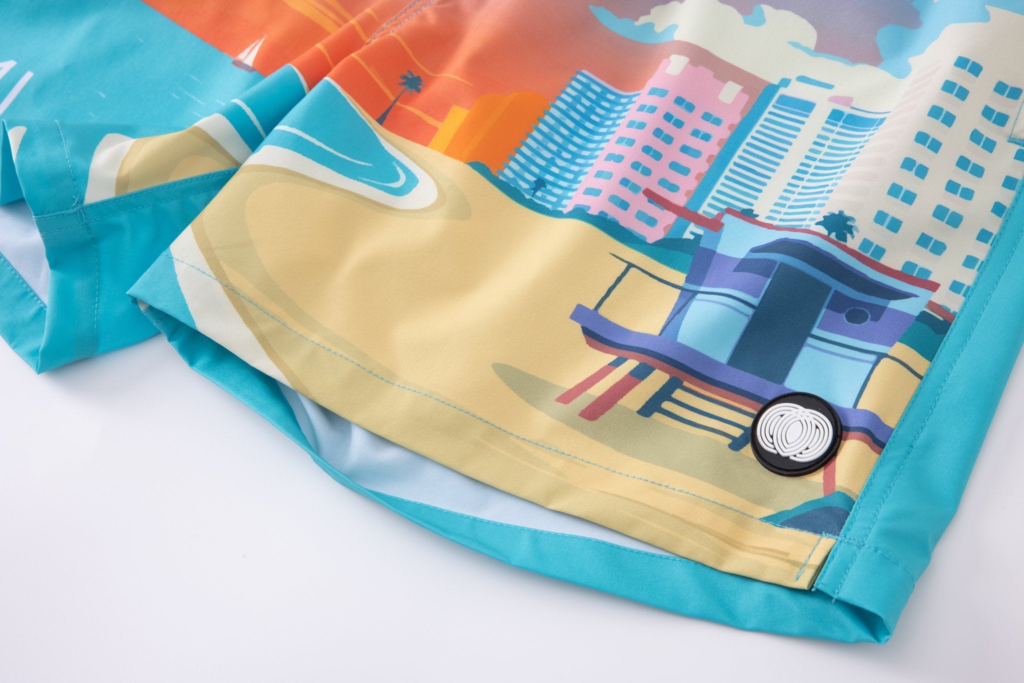 Swimming shorts Miami × T-shirt-Wave-Rider — Combo Look