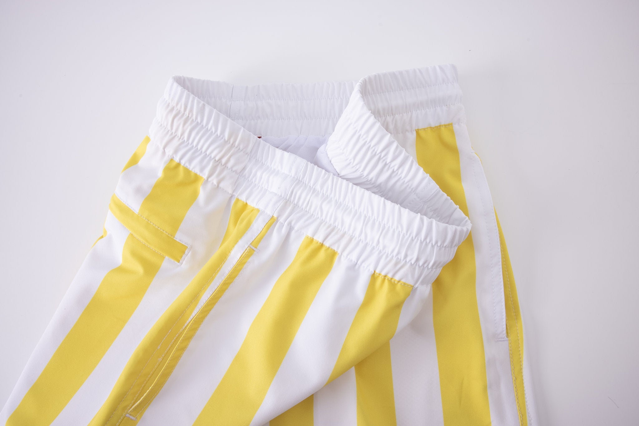Swimming shorts-Stripe-Yellow