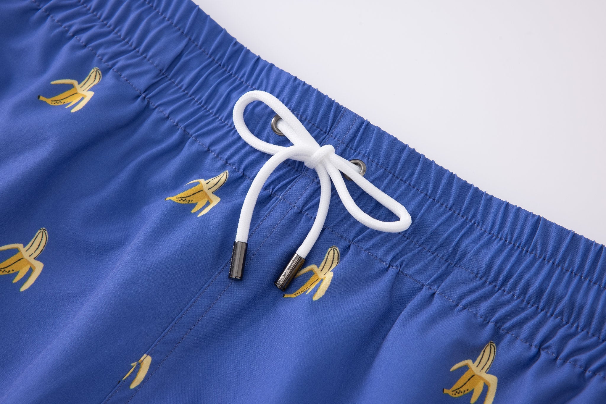 Swimming shorts-Banana-Vibes × Towel Hoodie-Baby-Blue — Combo Look