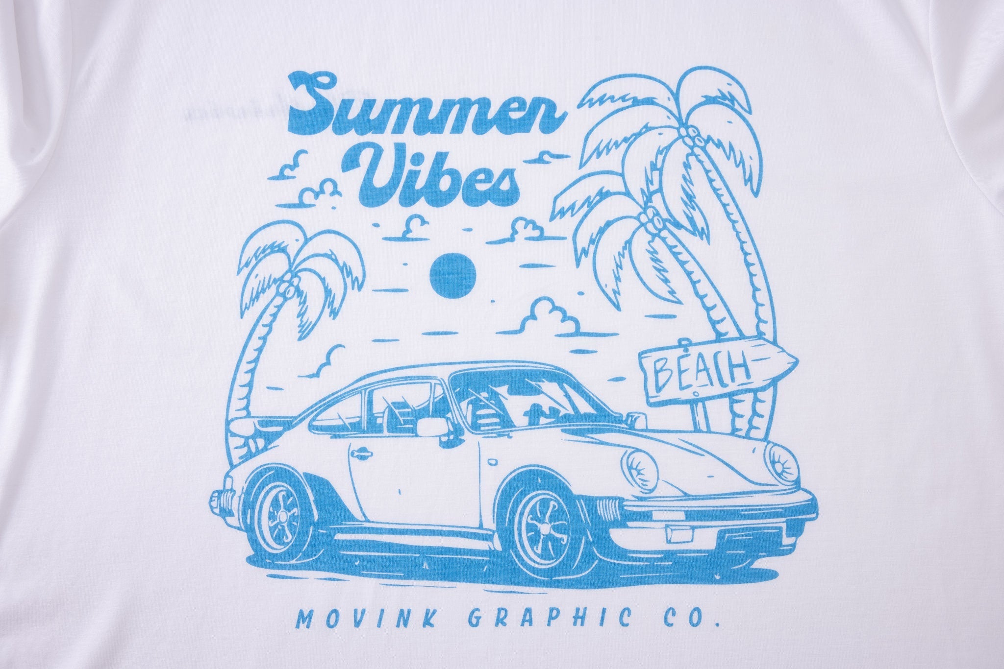 T-shirt-Summer-Vibes × Swimming shorts-Summer-Palms — Combo Look
