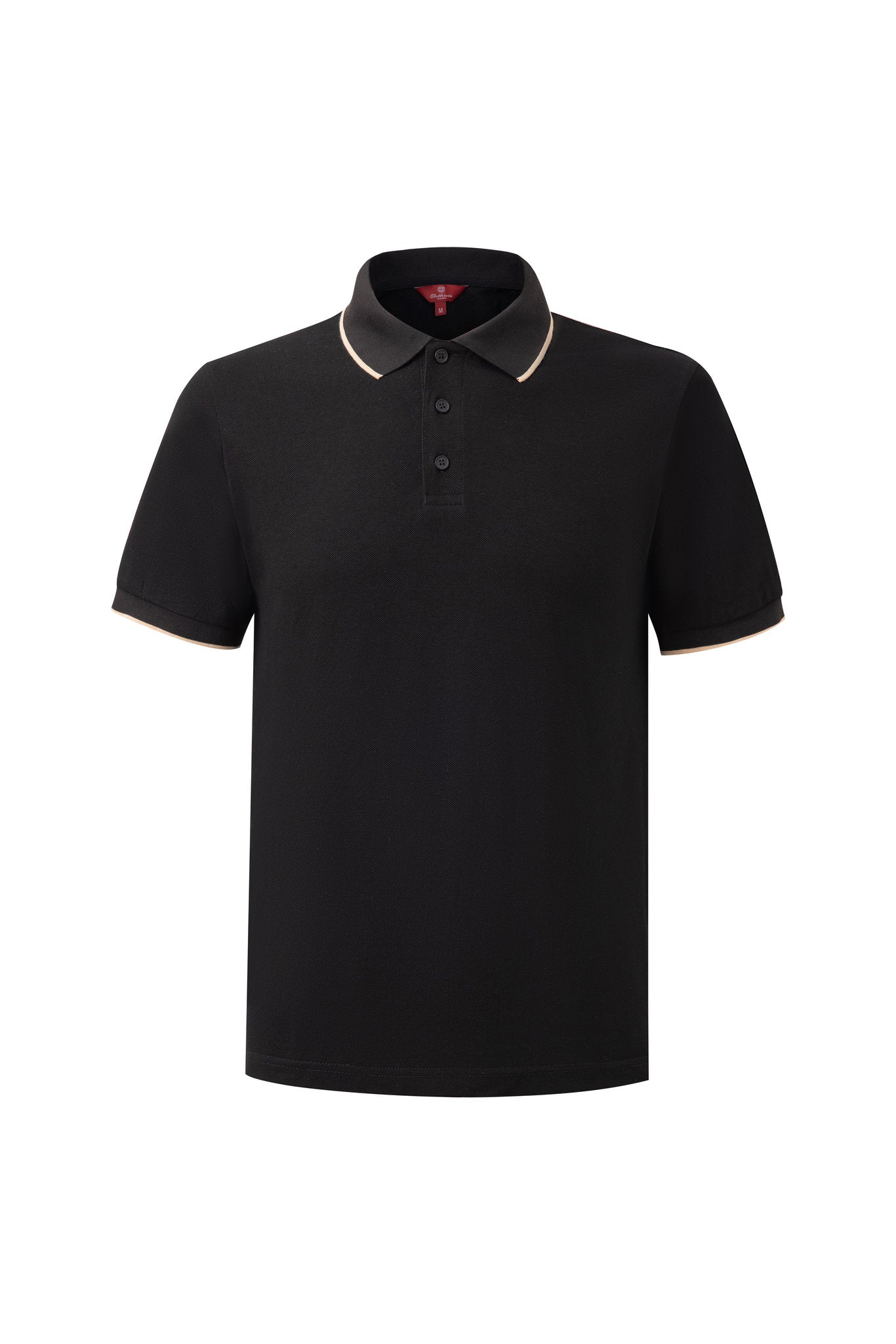 polo shirt -Black × Chino Short-Beige — Combo Look