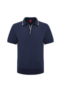 open collar -Navy