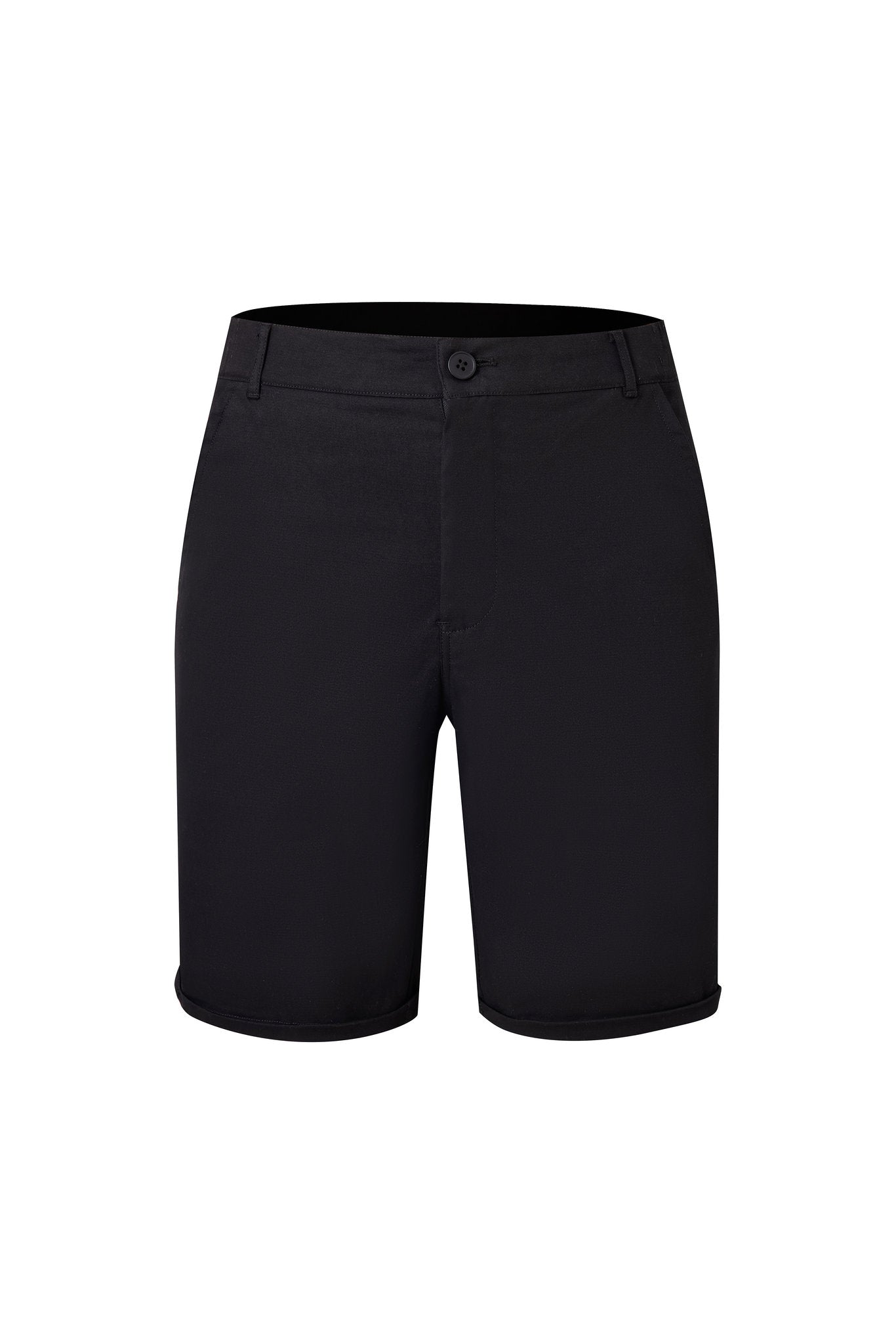 Chino Short-Black × polo shirt -Beige — Combo Look