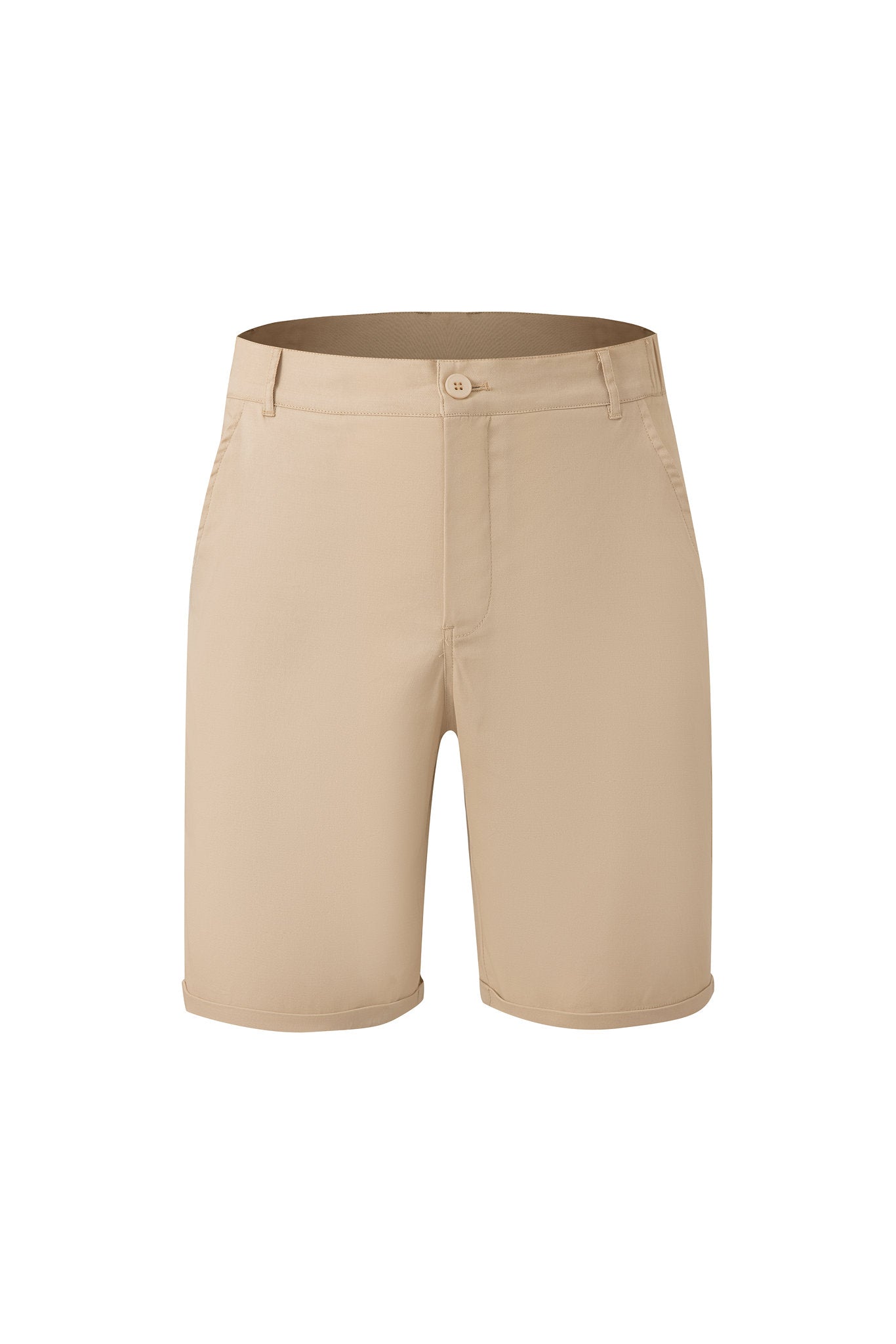 polo shirt -Baby-Blue × Chino Short-Beige — Combo Look