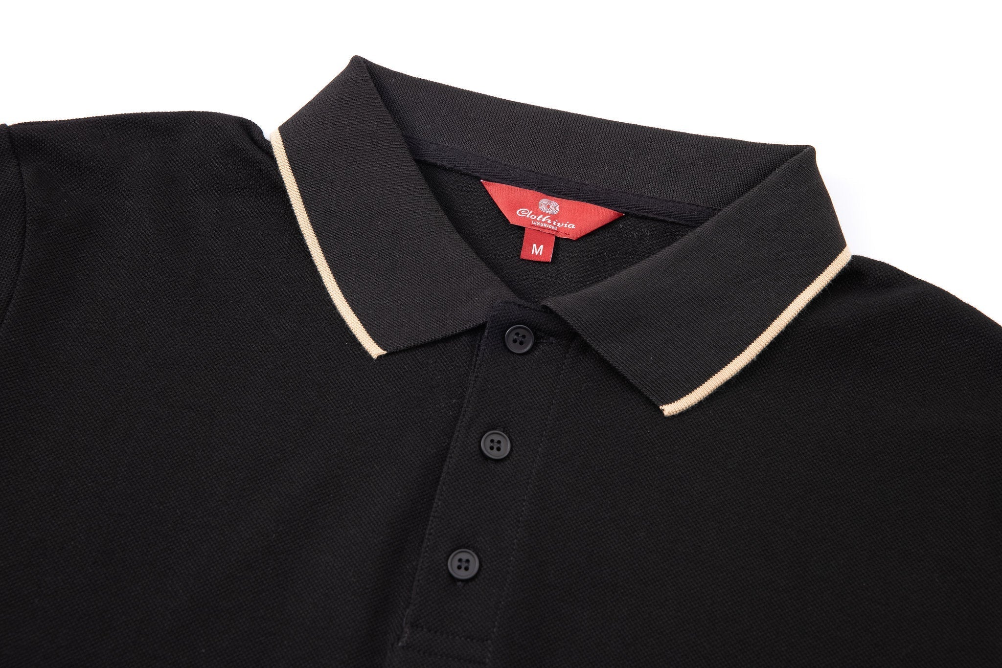 polo shirt -Black × Chino Short-Beige — Combo Look