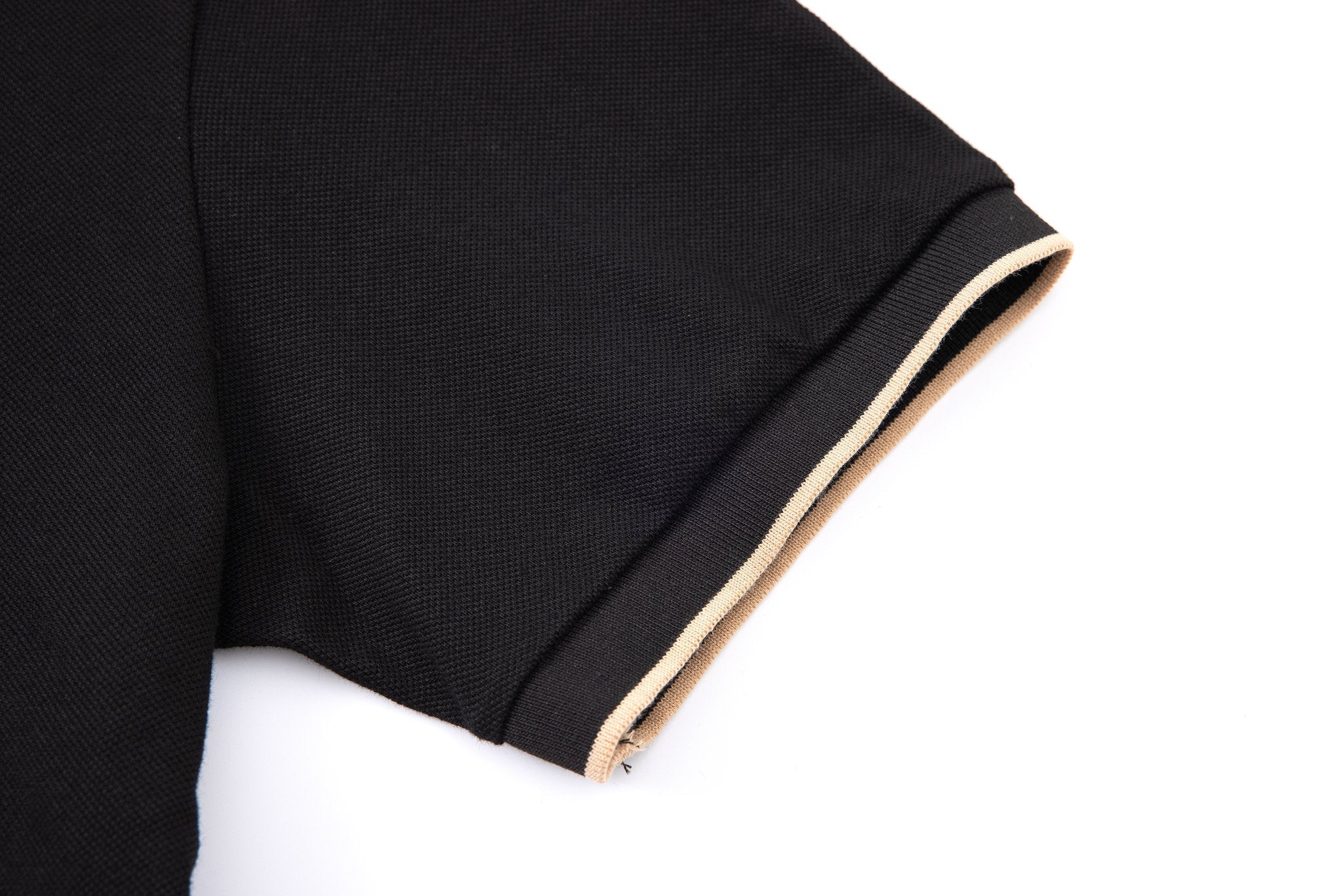 polo shirt -Black × Chino Short-Beige — Combo Look