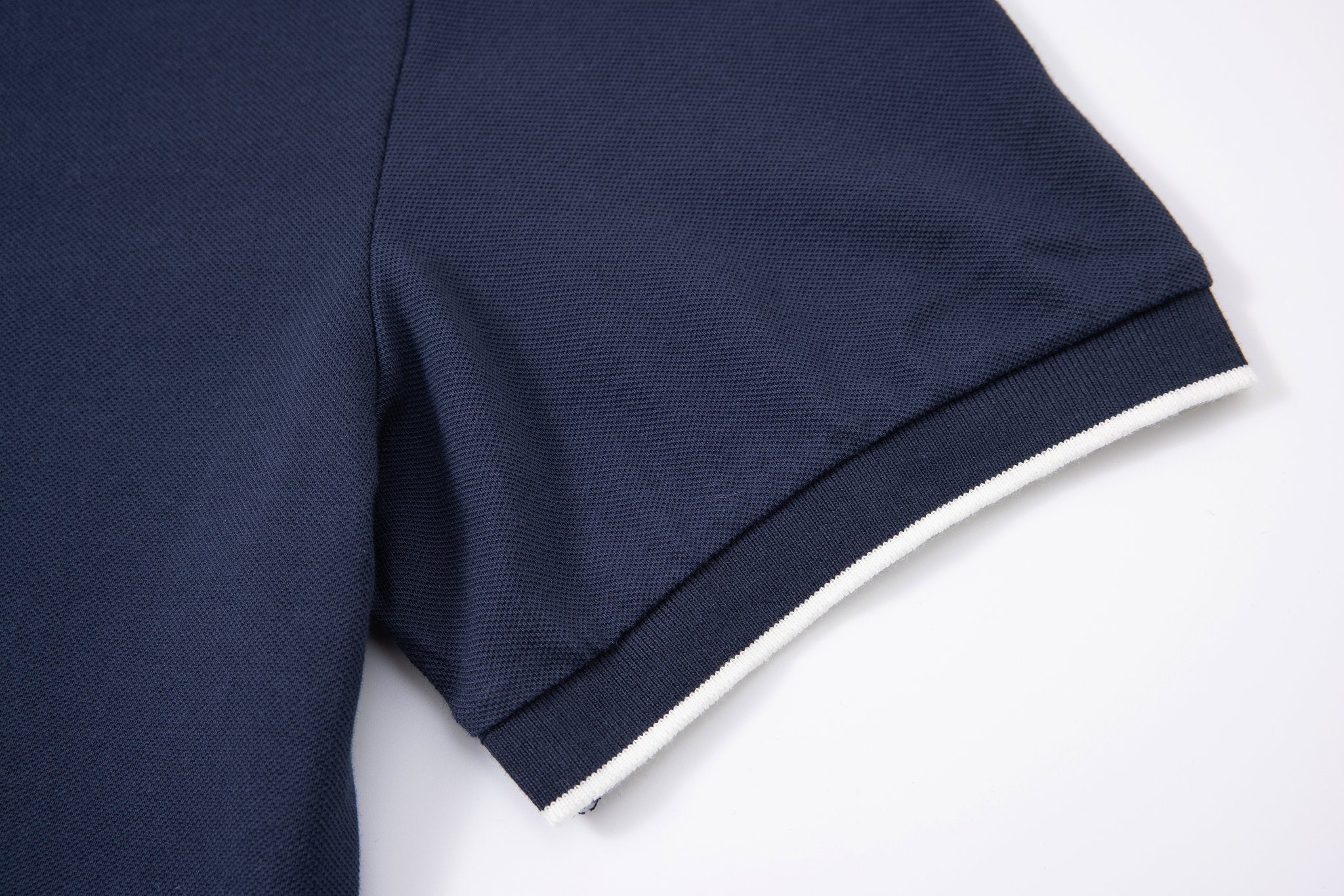 open collar -Navy × Chino Short-Beige — Combo Look