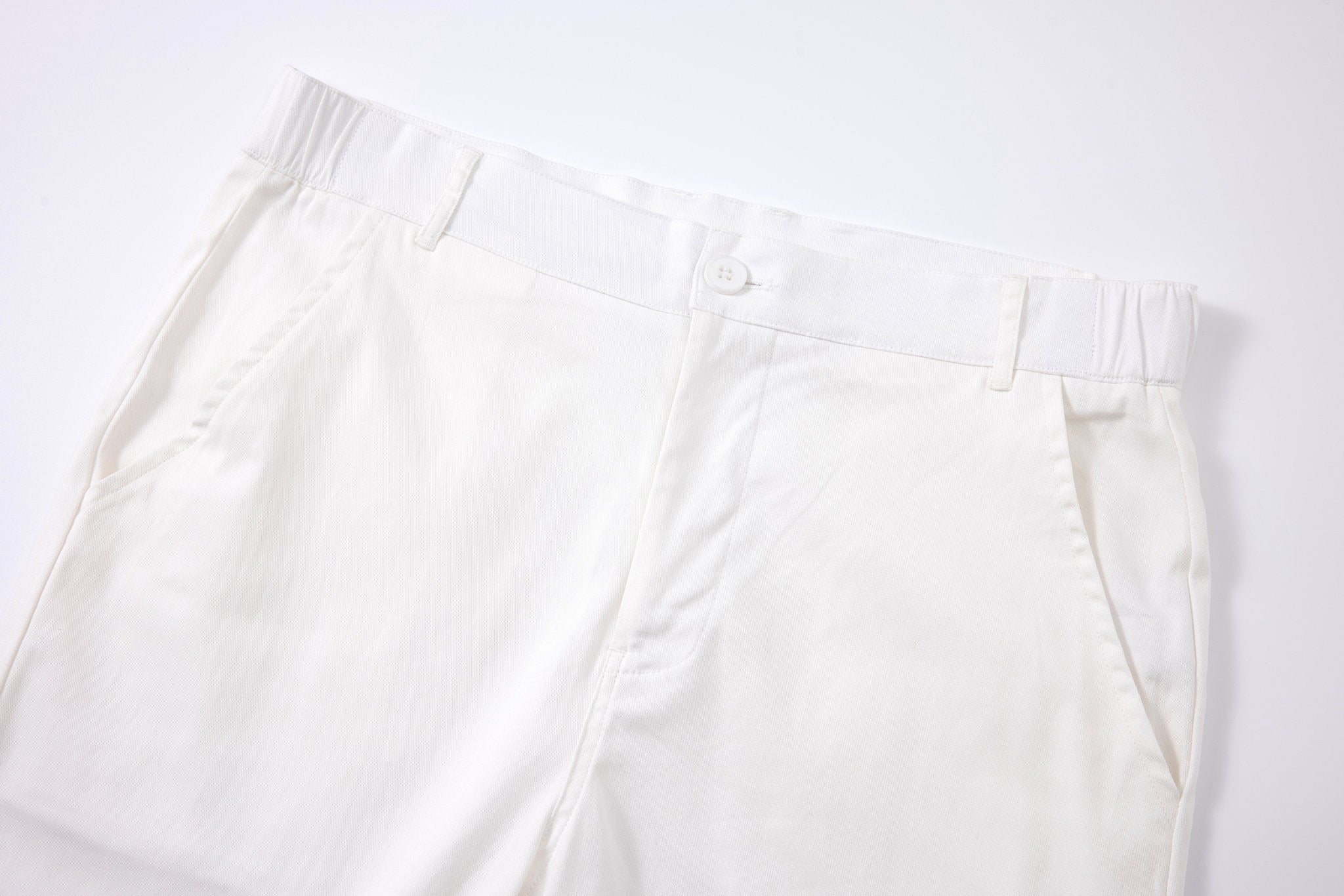 Polo Linen-Black × Chino Short-White — Combo Look