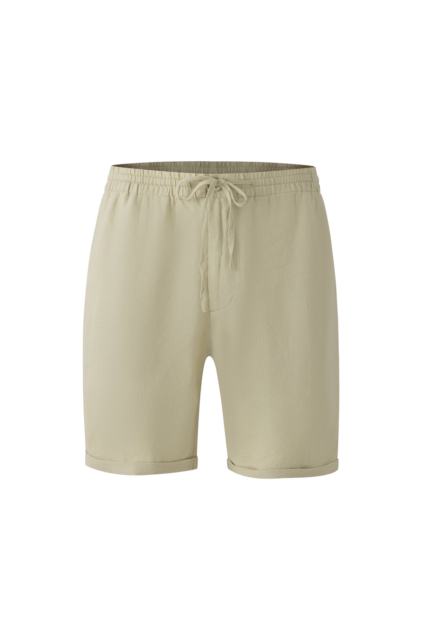Linen Short-Mint-Green × Towel Polo-White — Combo Look