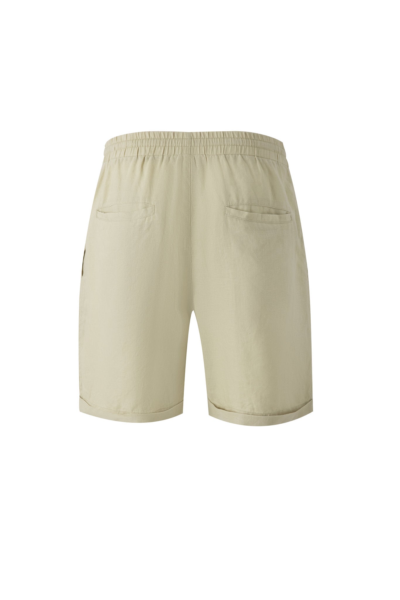 Linen Short-Mint-Green × Towel Polo-White — Combo Look
