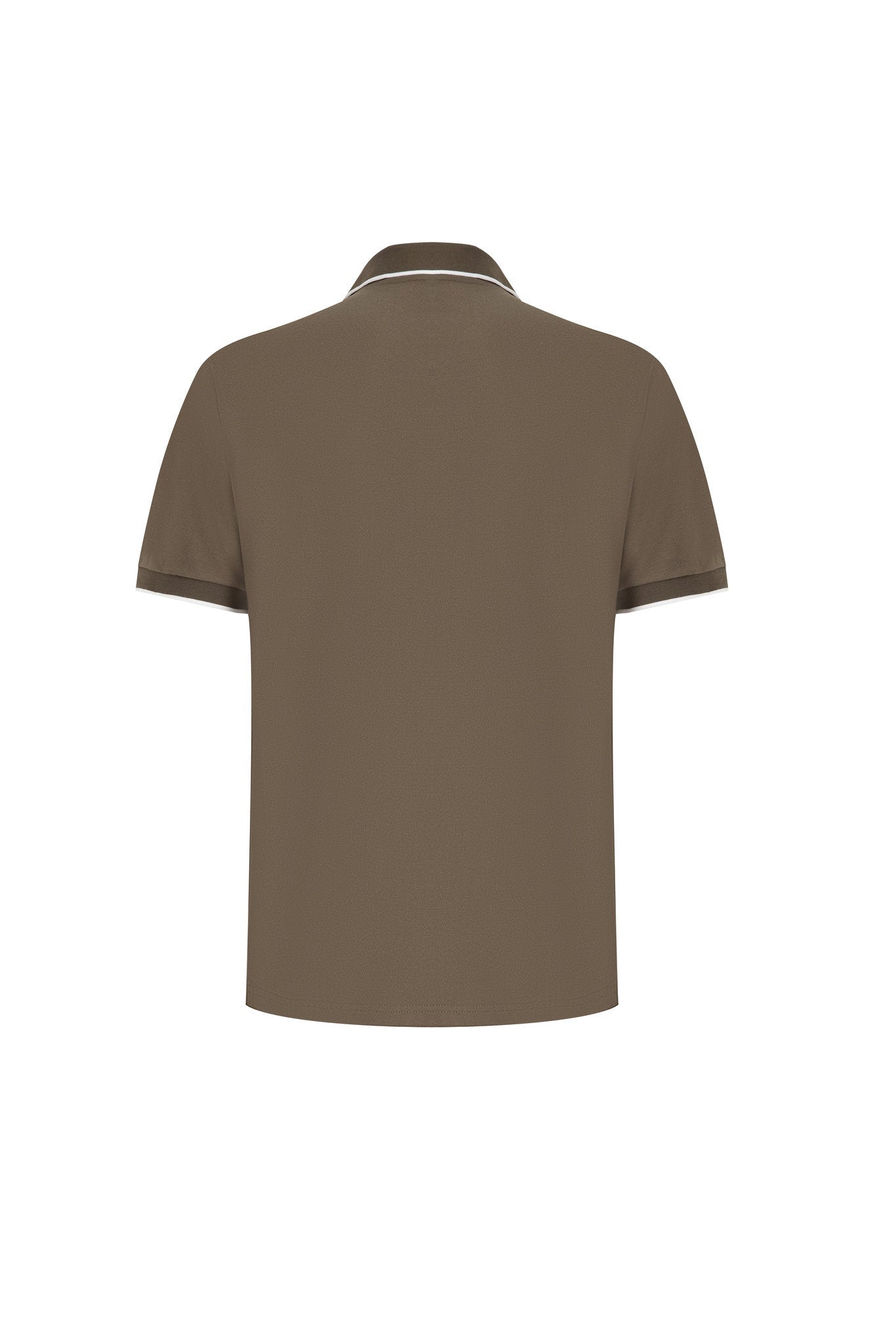 Polo T-shirt-Olive × Chino Short-Light-Grey — Combo Look