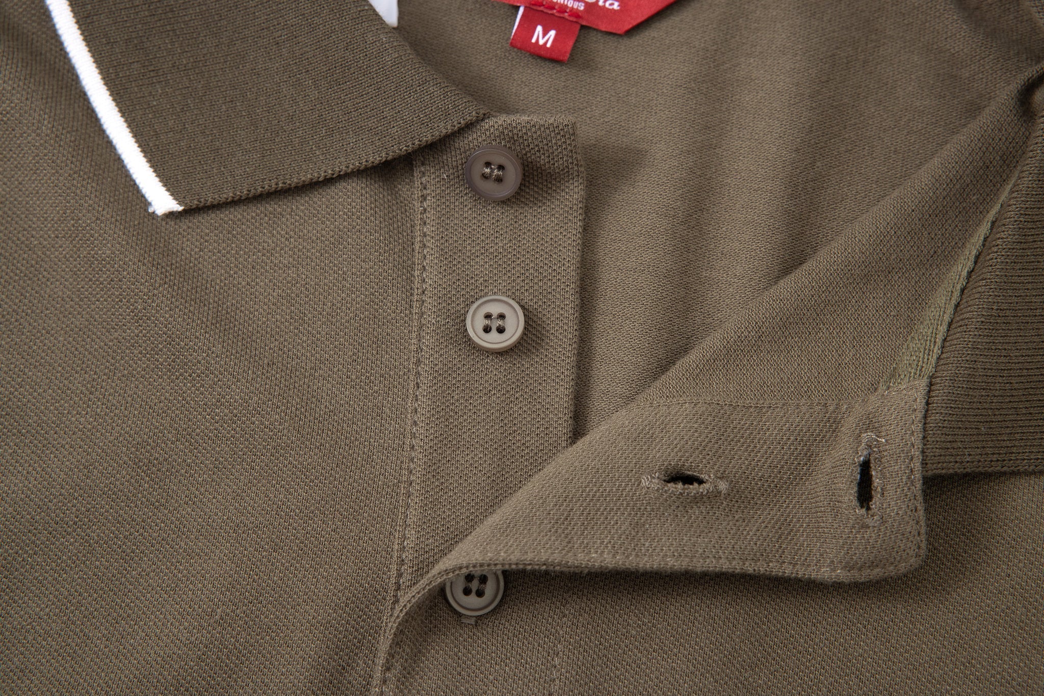 Polo T-shirt-Olive × Chino Short-Light-Grey — Combo Look