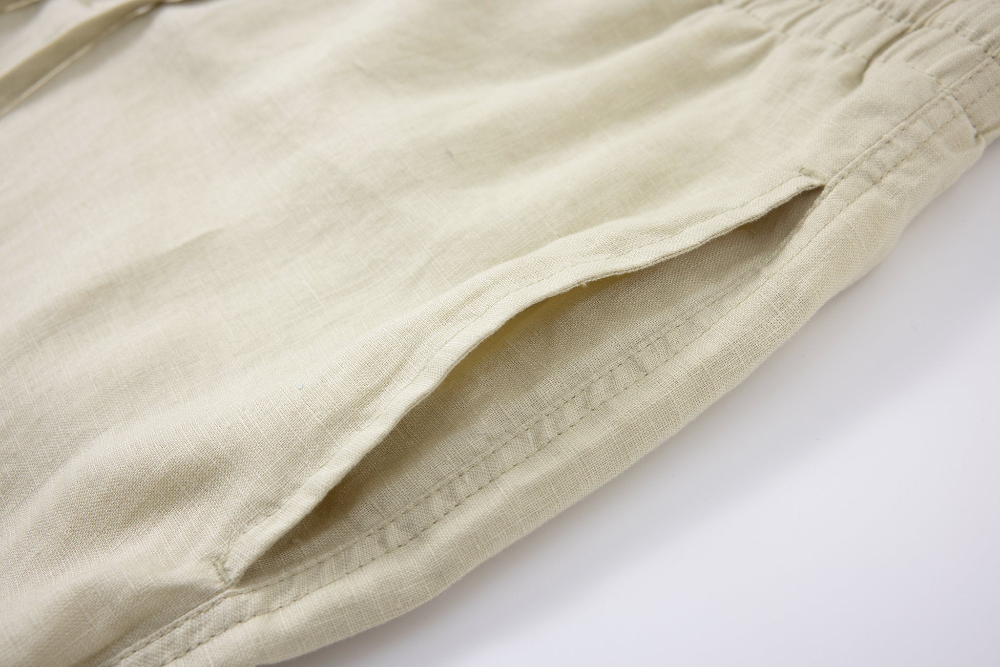 Linen Short-Mint-Green × Towel Polo-White — Combo Look