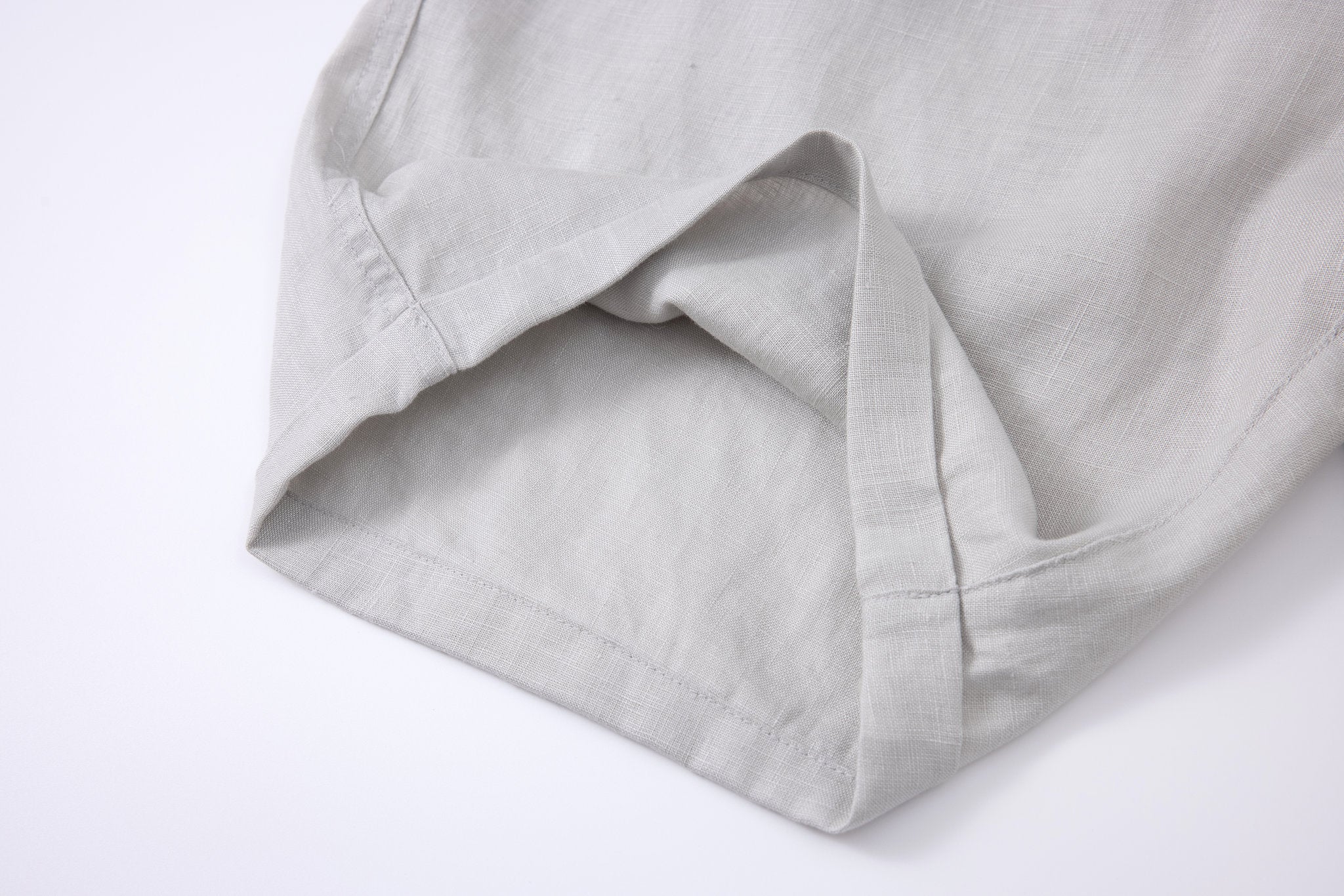 Linen Short-Grey × Towel Polo-White — Combo Look