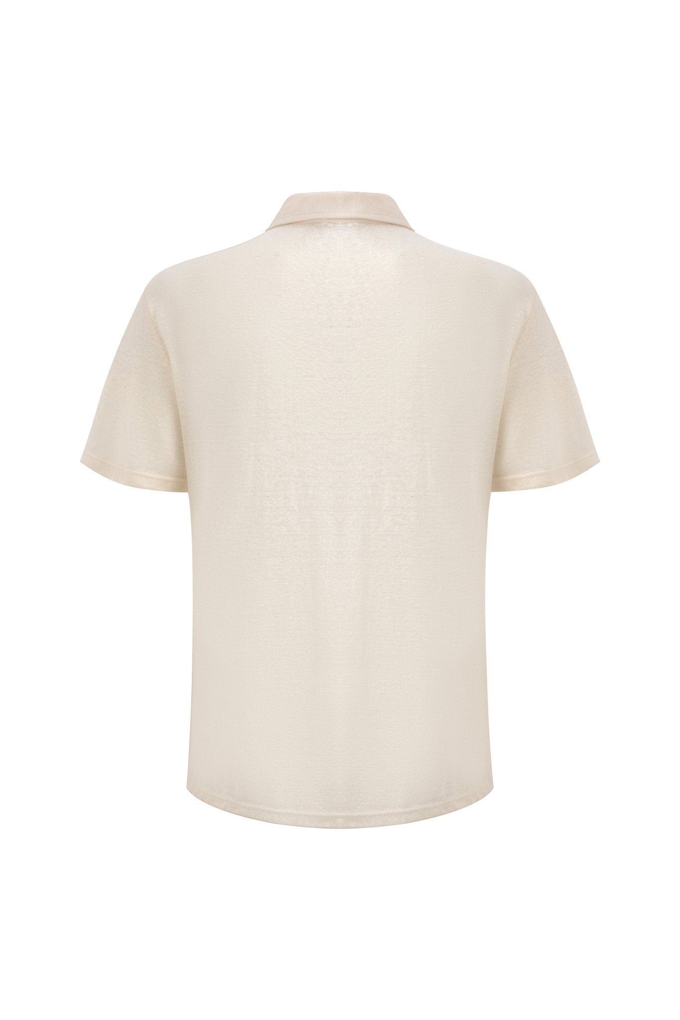 Polo Linen-Ivory × Chino Short-Light-Grey — Combo Look